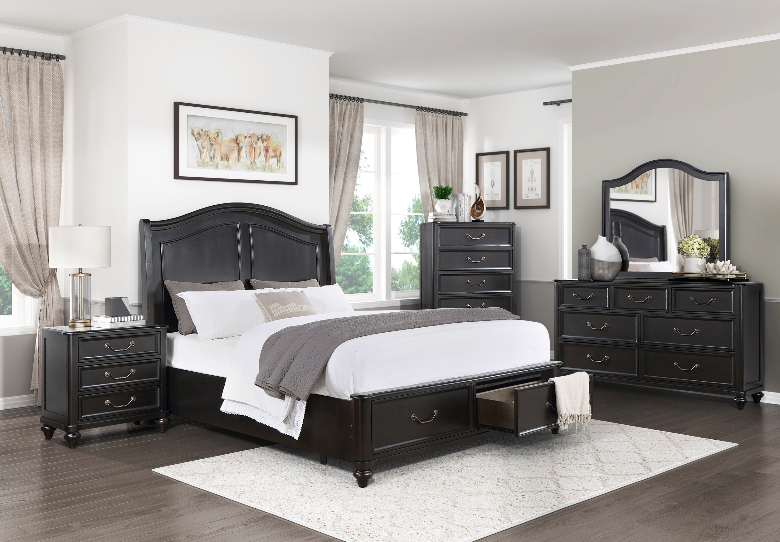 Herman Wood 5-Drawer Chest