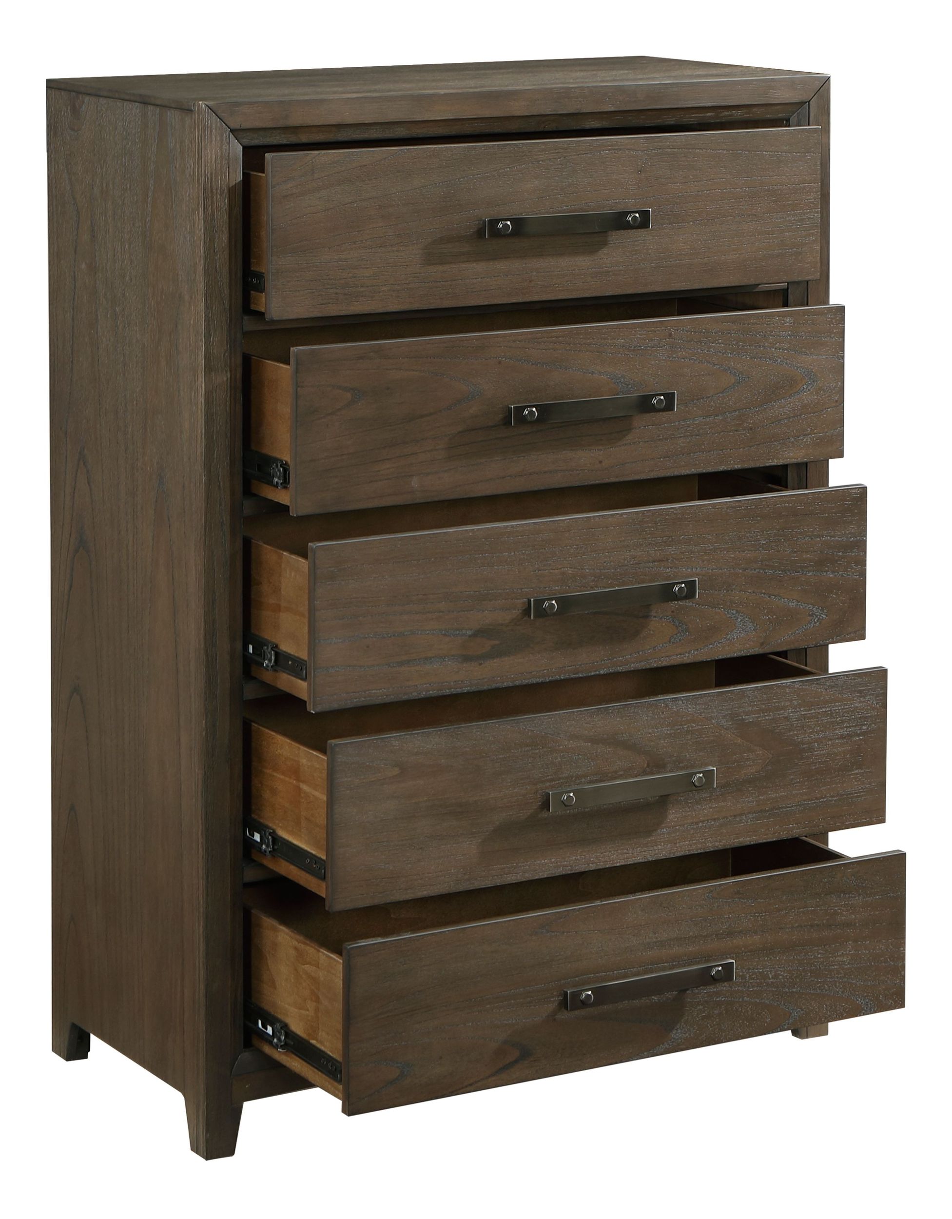 Cambridge Chenille/Wood Storage Platform Bedroom Set