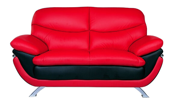 Jonus Living Room Set, Red by Beverly Hills Furniture