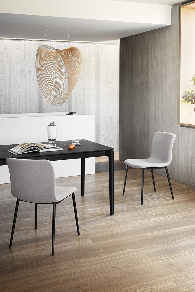 Annie Fabric/Metal Customizable Dining Chair