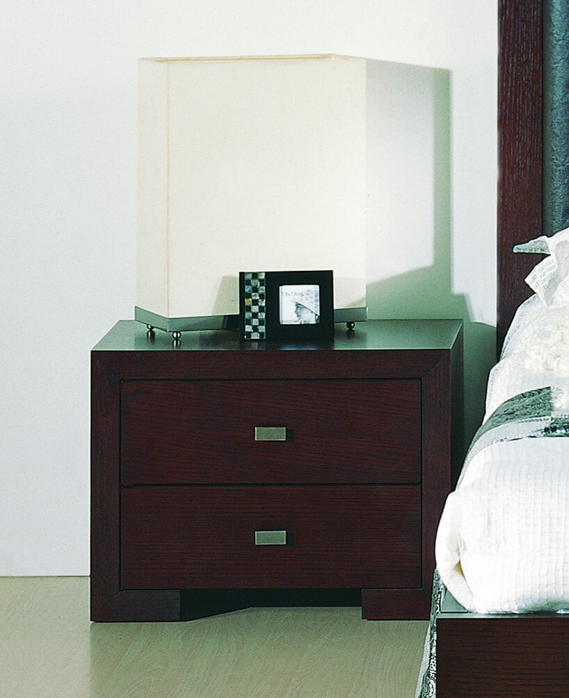 Alpha Wood Veneer Nightstand