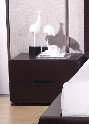 Cosmo Wood Nightstand w/2 Drawers