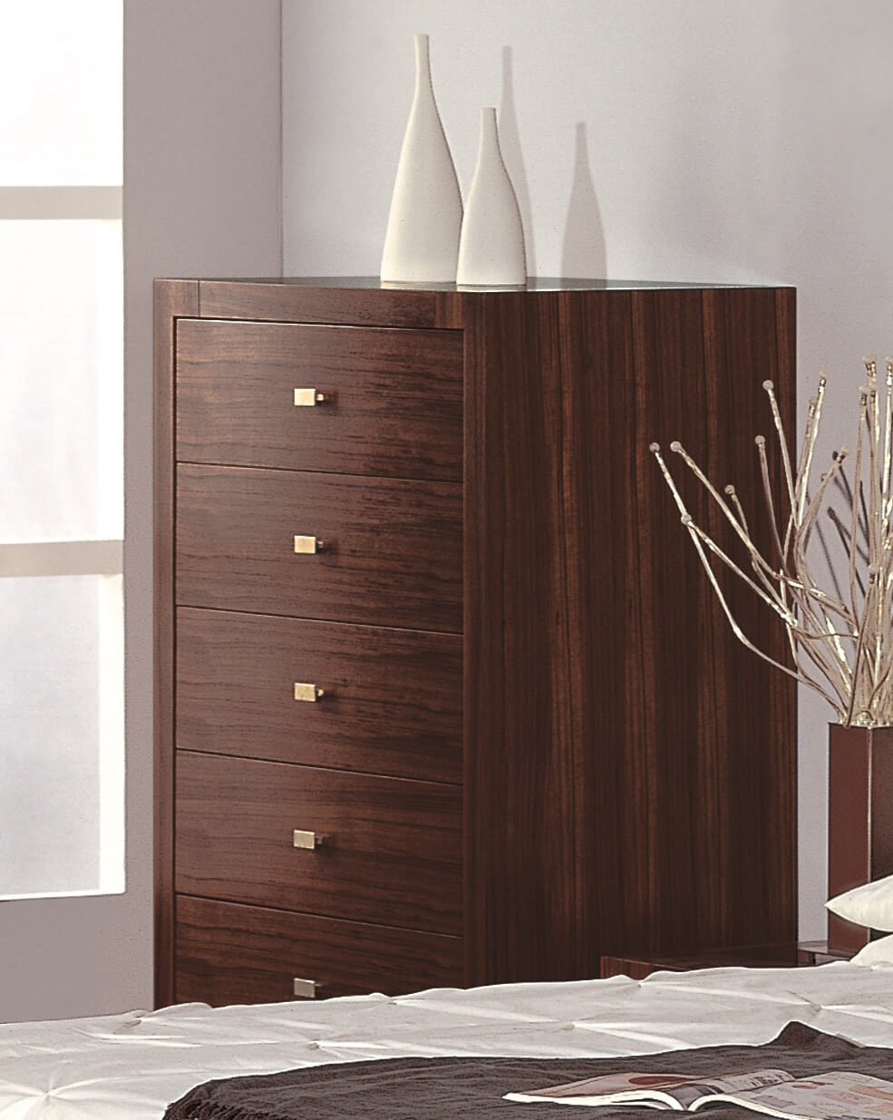 Alpha Wood Veneer Chest
