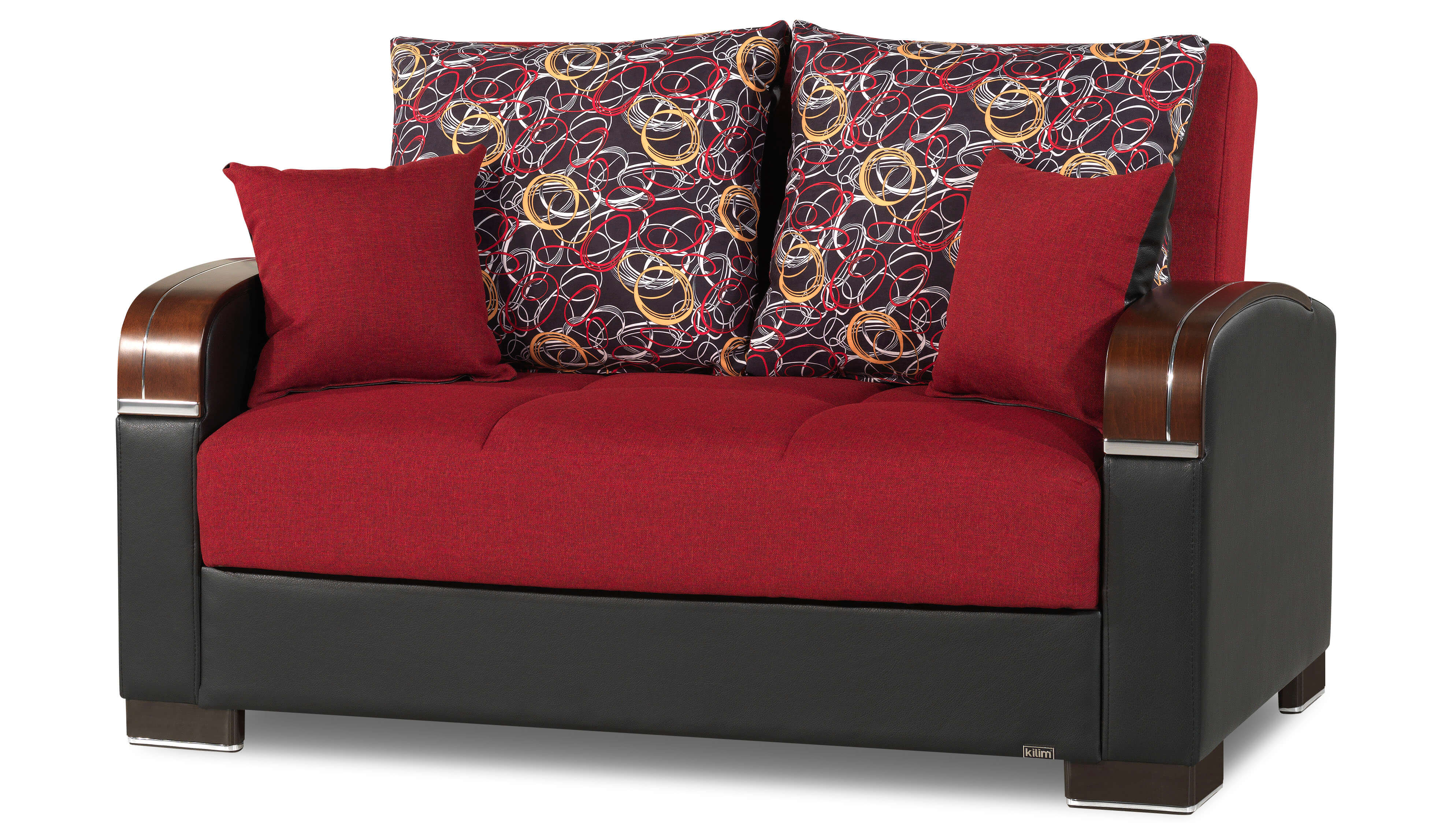 Mobimax Fabric/PU Convertible Loveseat - Thumbnail 2