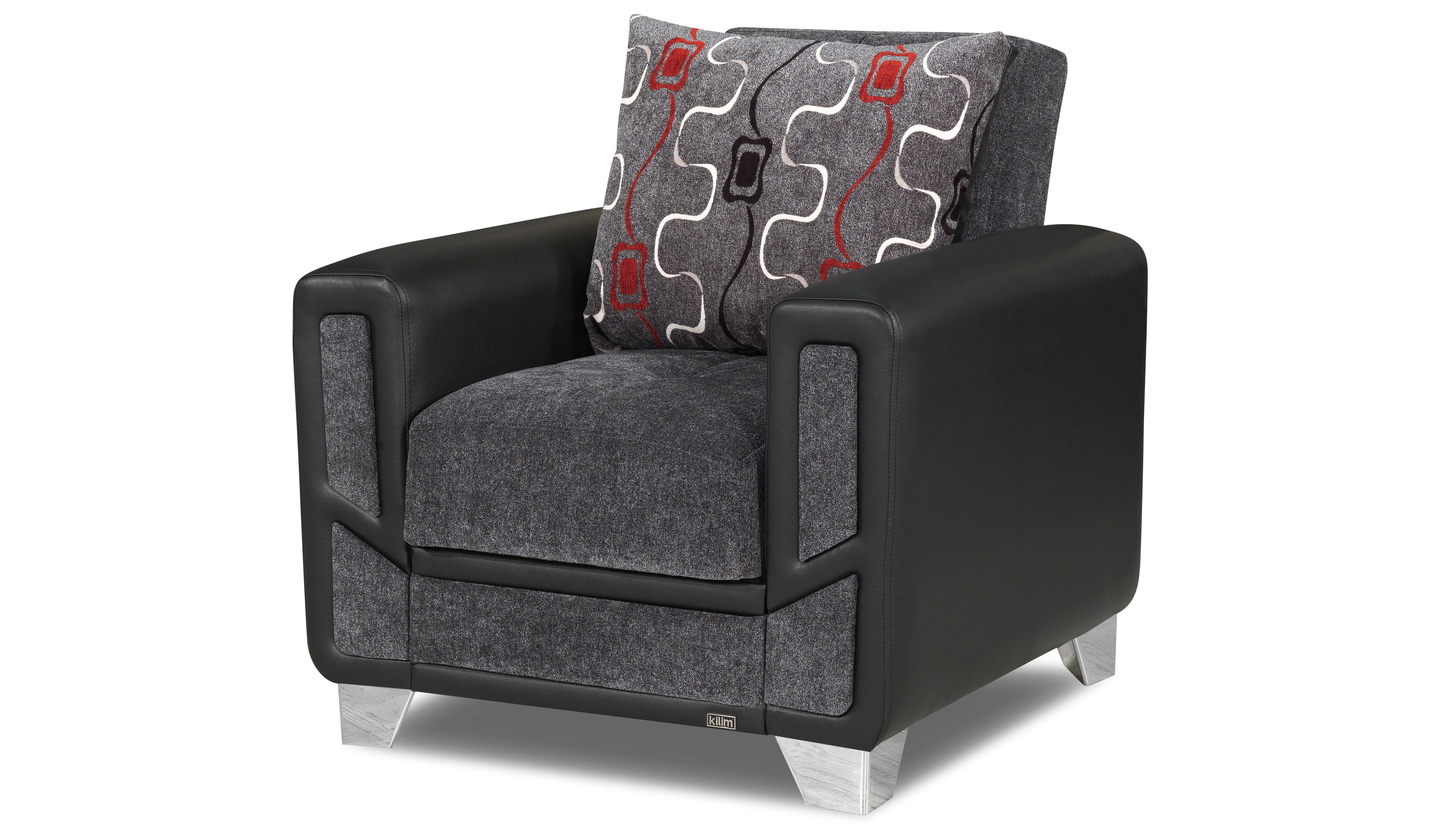 Mondo Modern Chair, Gray by Casamode