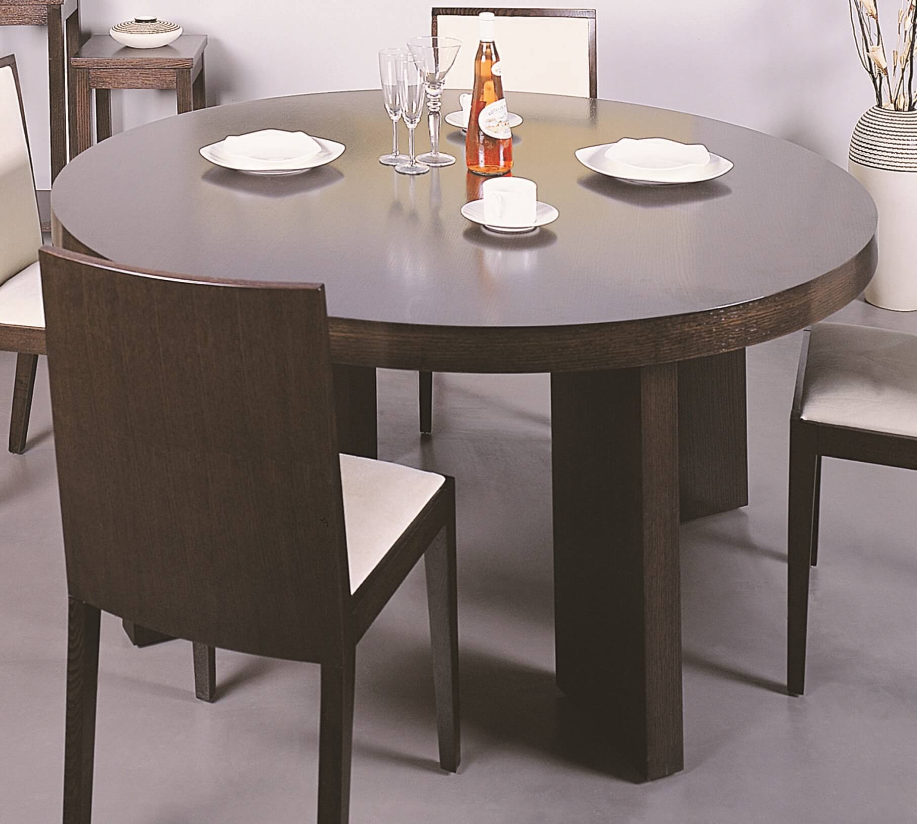 Omega Wood Veneer Dining Table, Small