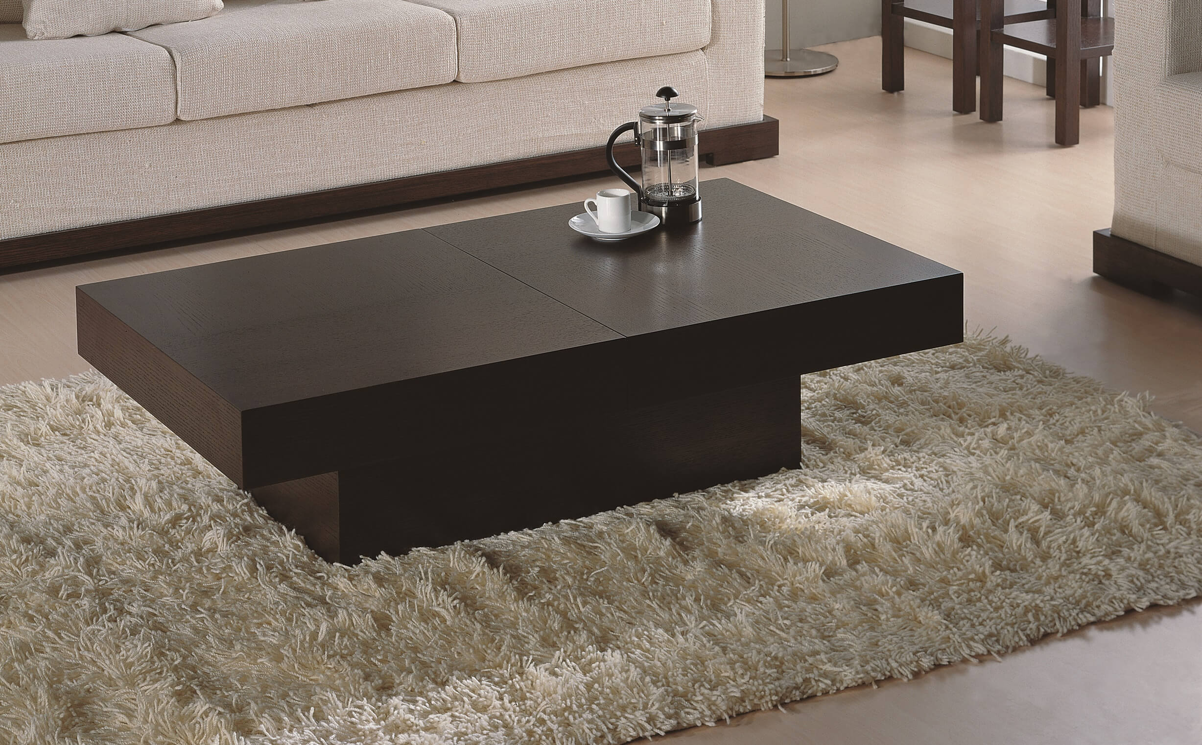 Nile Rectangular Coffee Table by Beverly Hills Furnitue