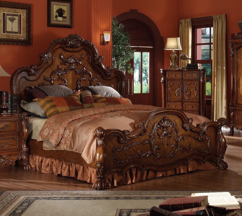 Dresden 2 Queen Size Bed by Acme Furniture