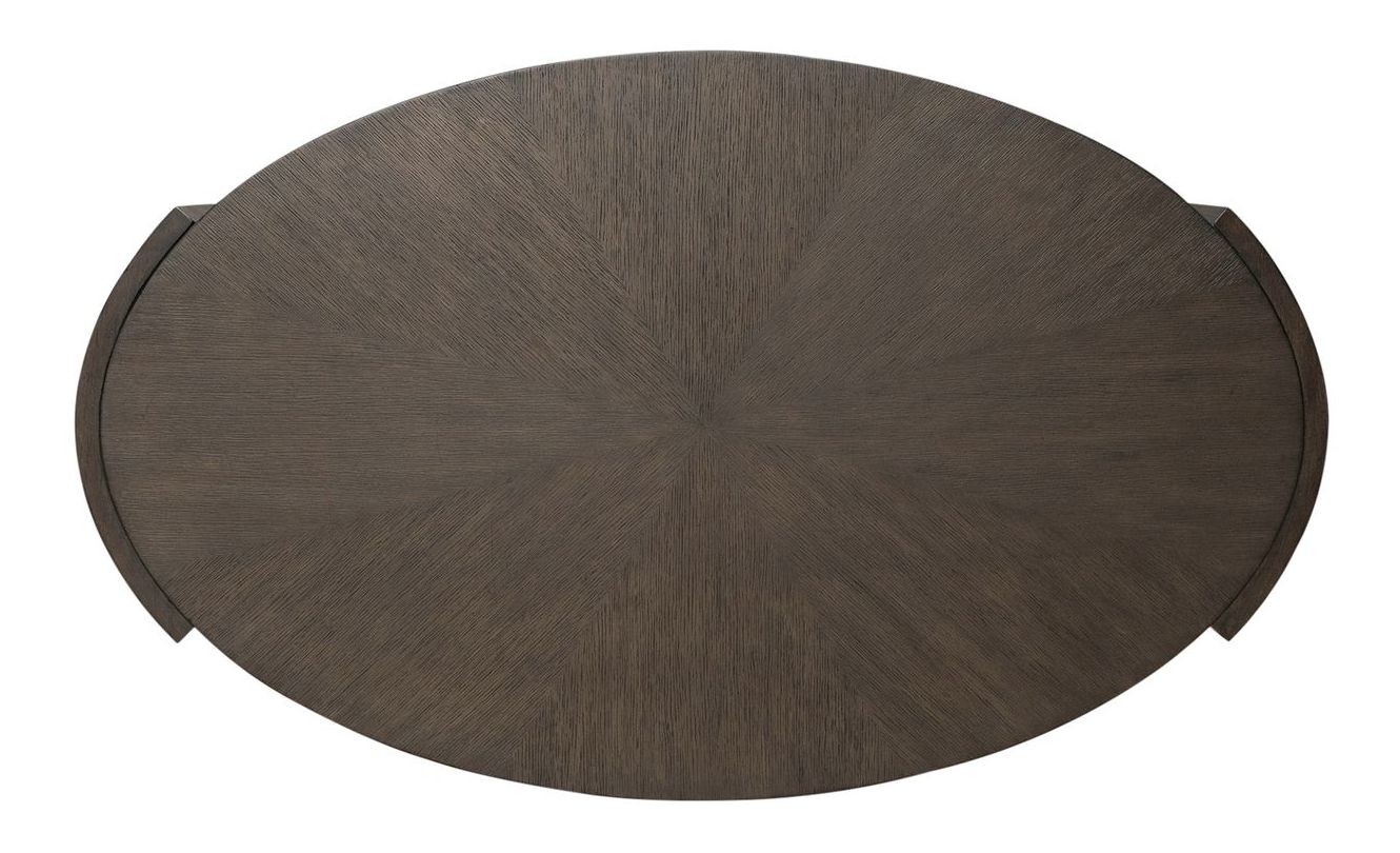 City View Oval Wood Storage Cocktail Table