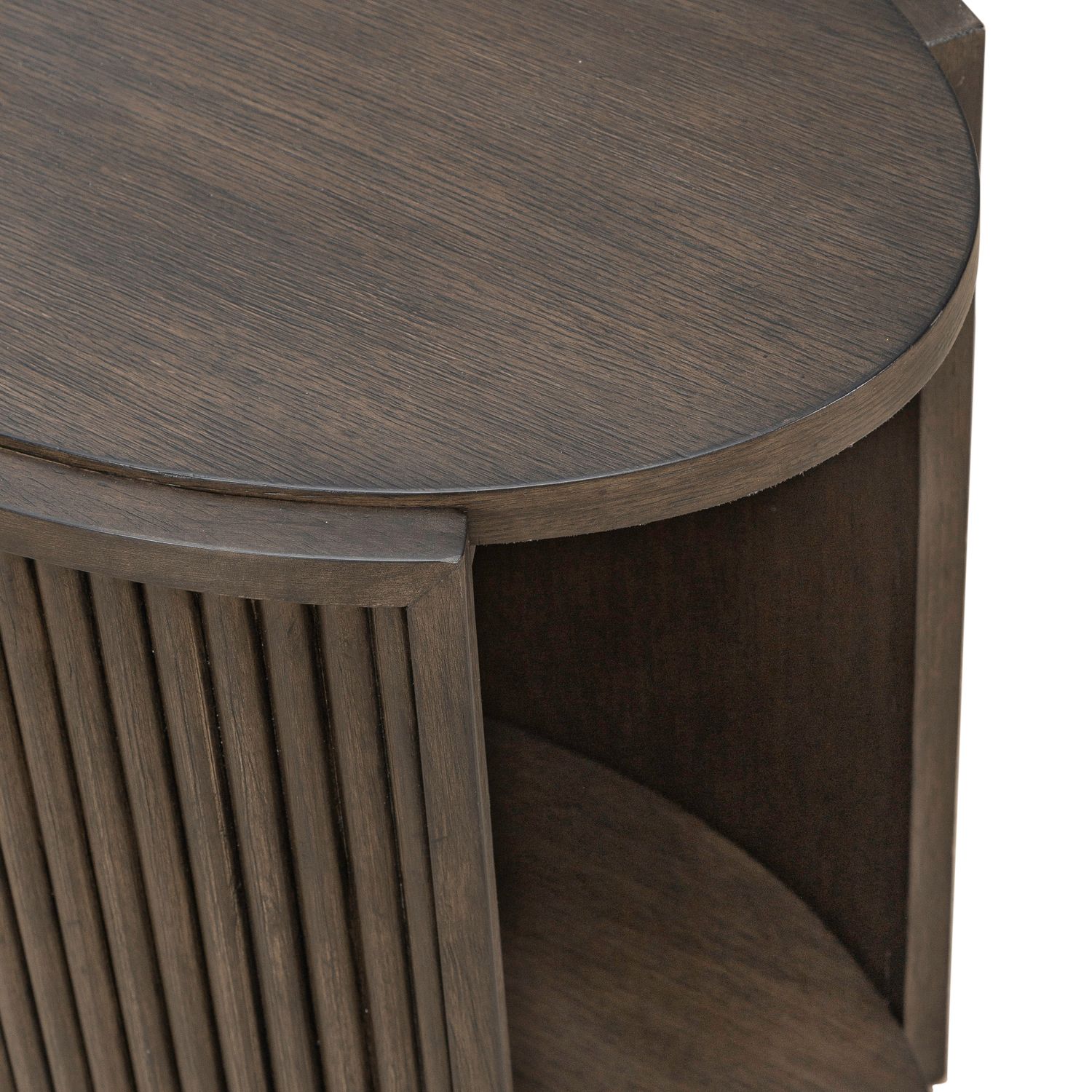 City View Storage Cocktail Set | Modern Oval Coffee Table