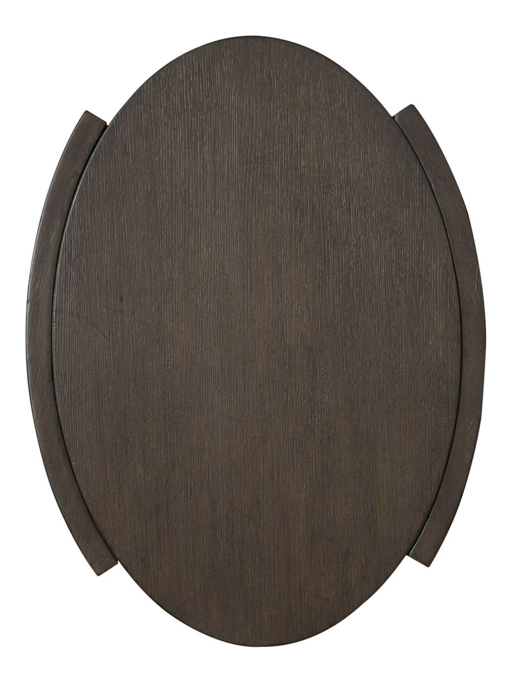 City View Oval Wood Storage Chairside Table