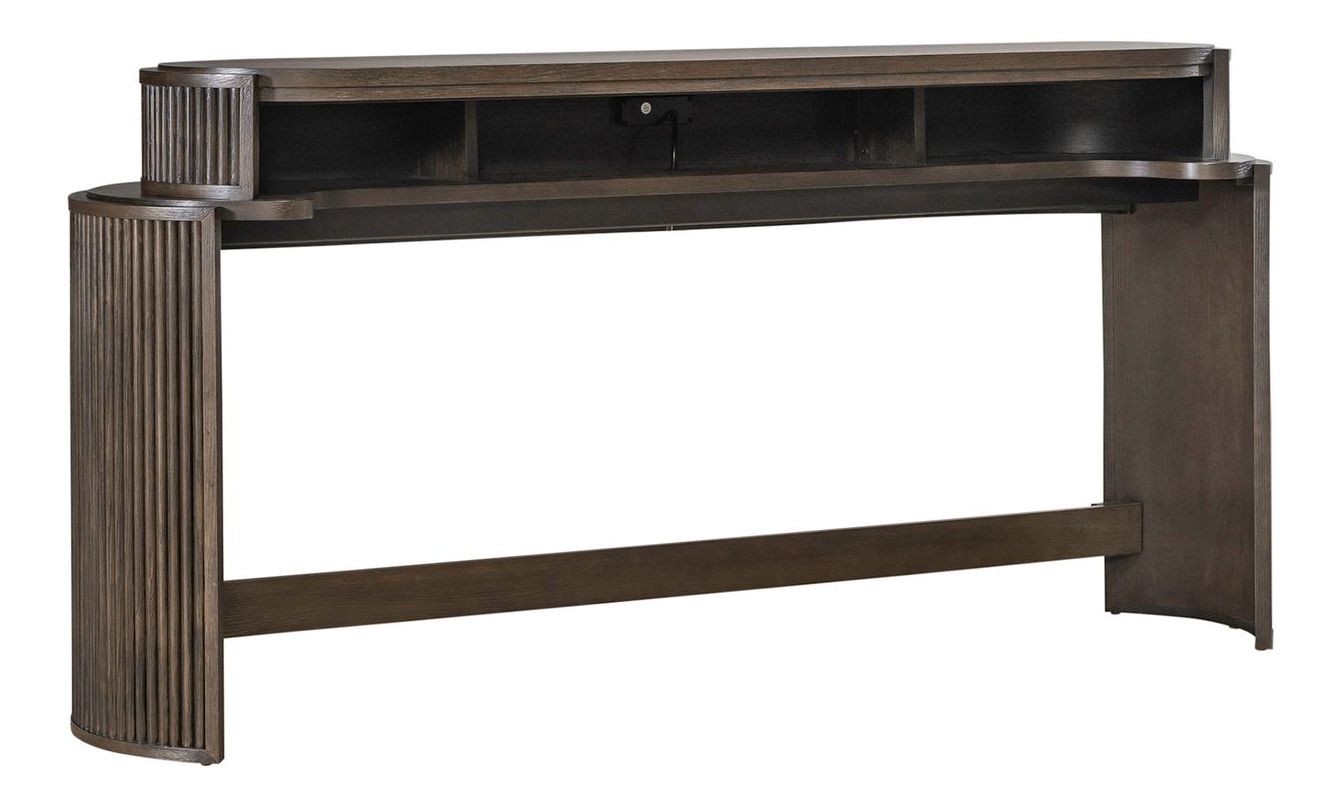 City View Console Bar Set | Modern Table w/Charging Station