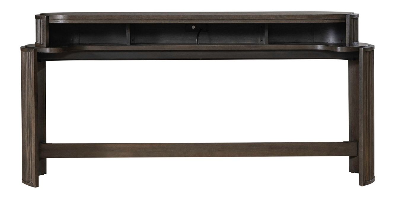 City View Console Bar Set | Modern Table w/Charging Station