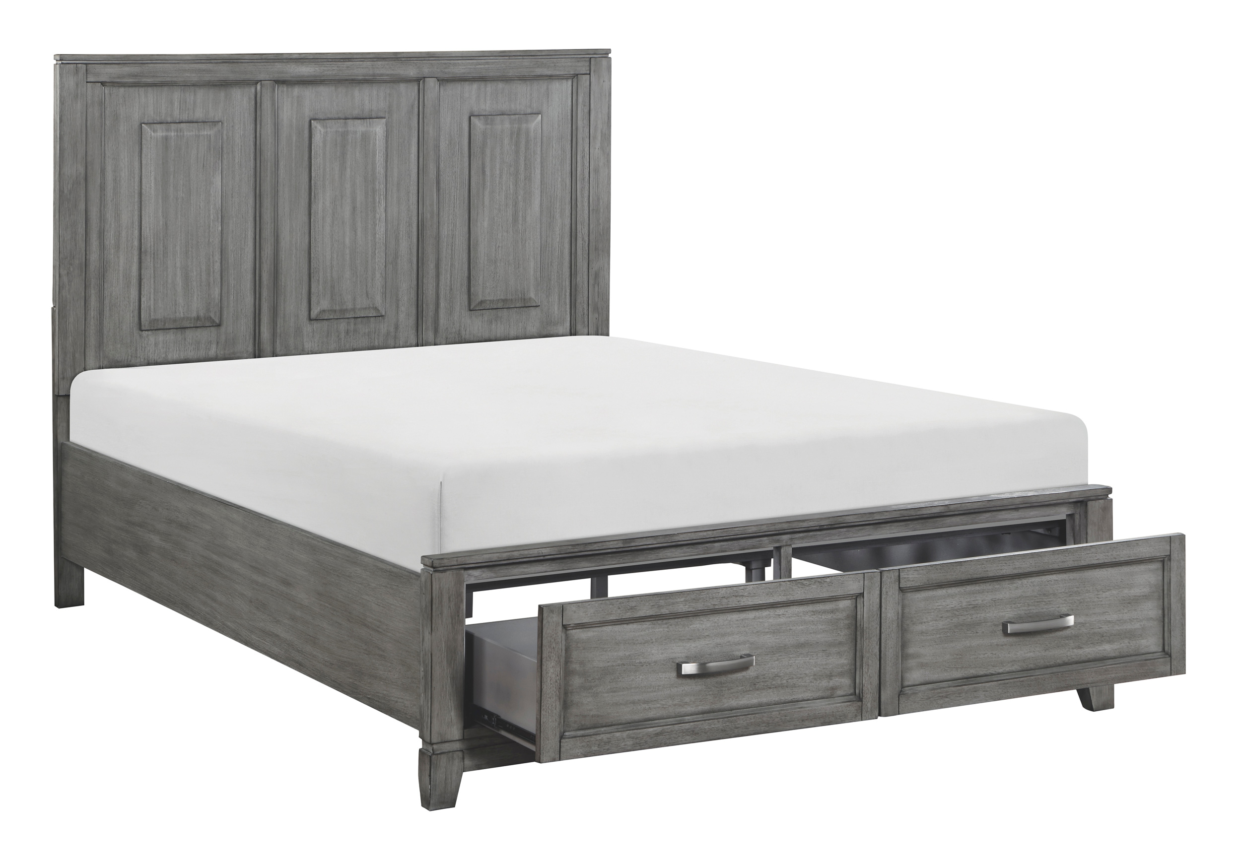 Garretson Wood/Wood Veneer Queen Storage Platform Bed