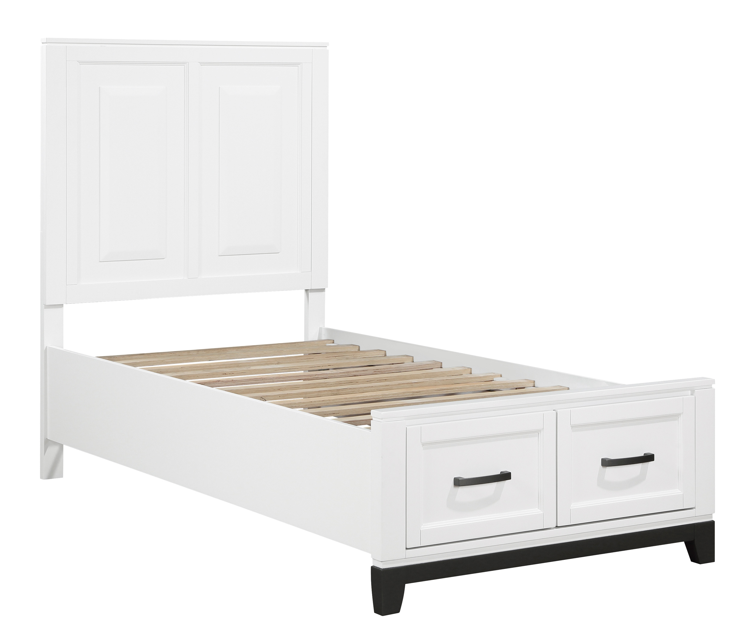 Garretson Wood/Wood Veneer Twin Storage Platform Bed