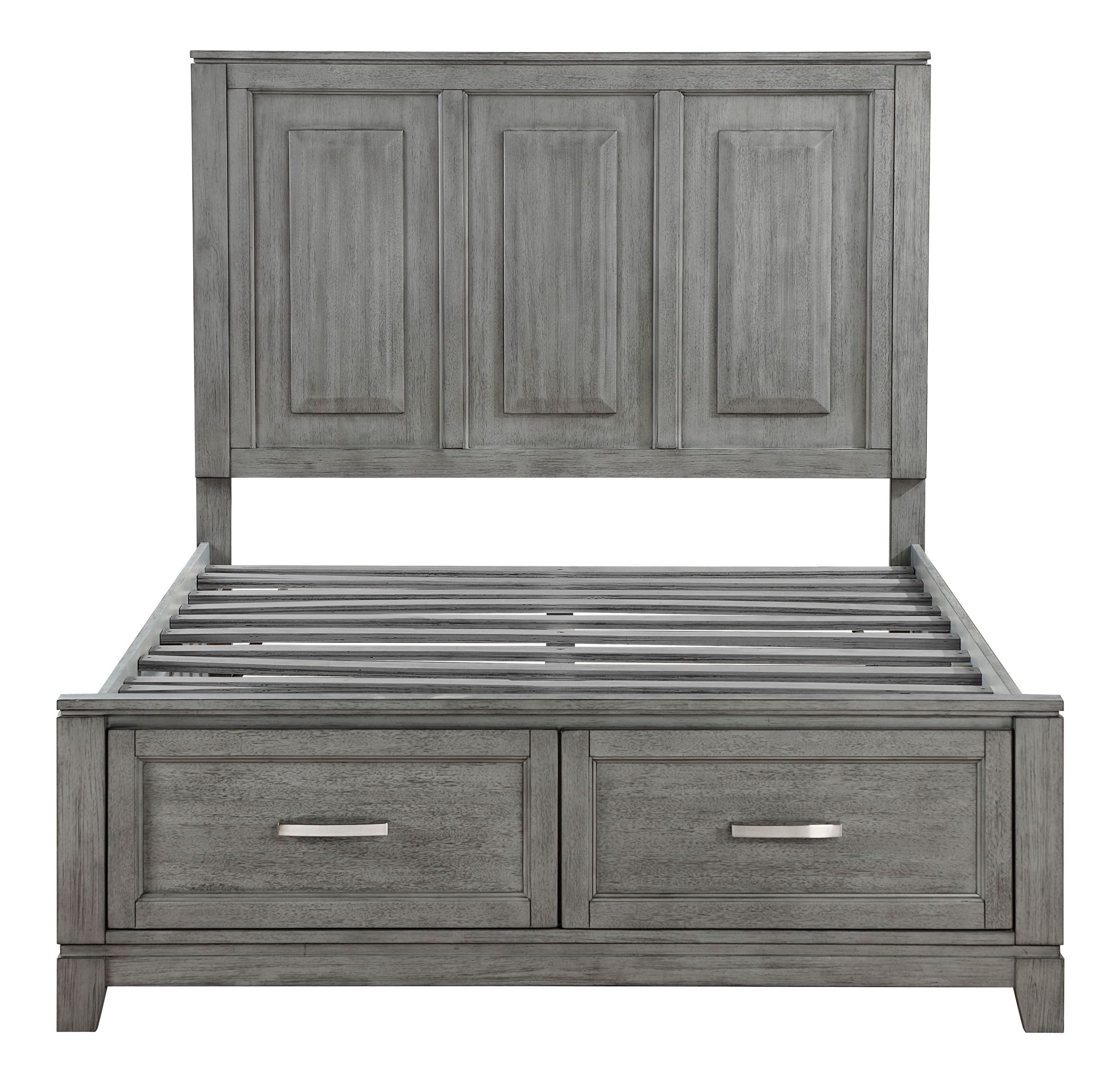 Garretson Wood/Wood Veneer Eastern King Storage Platform Bed