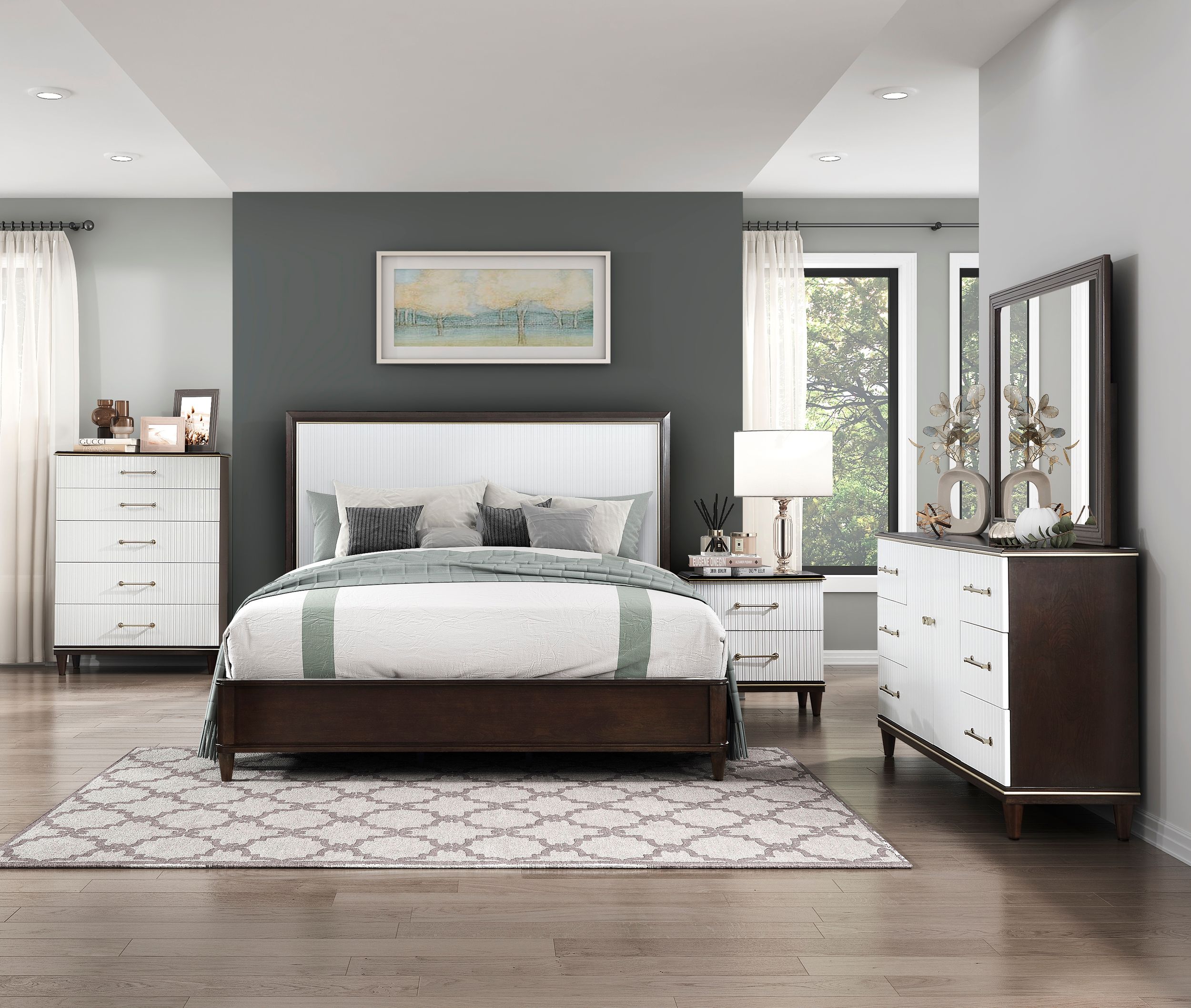 Niles Wood Eastern King Panel Bed