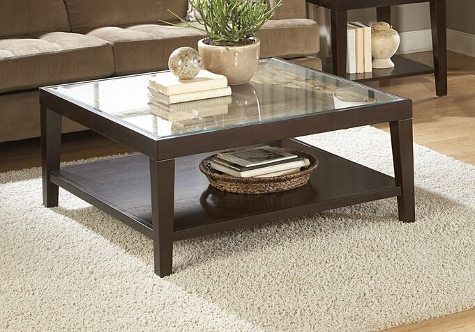 Vincent Glass Coffee Table by Homelegance