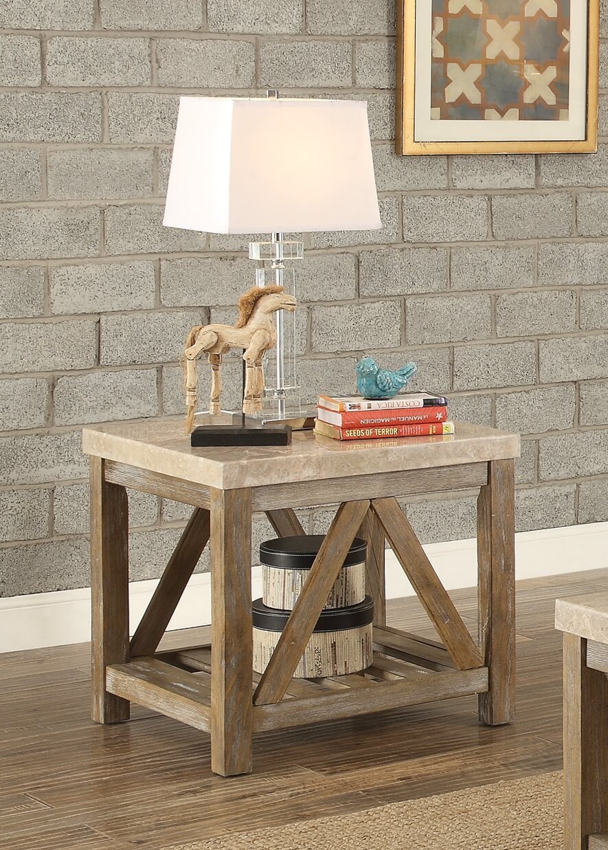Ridley Marble End Table
