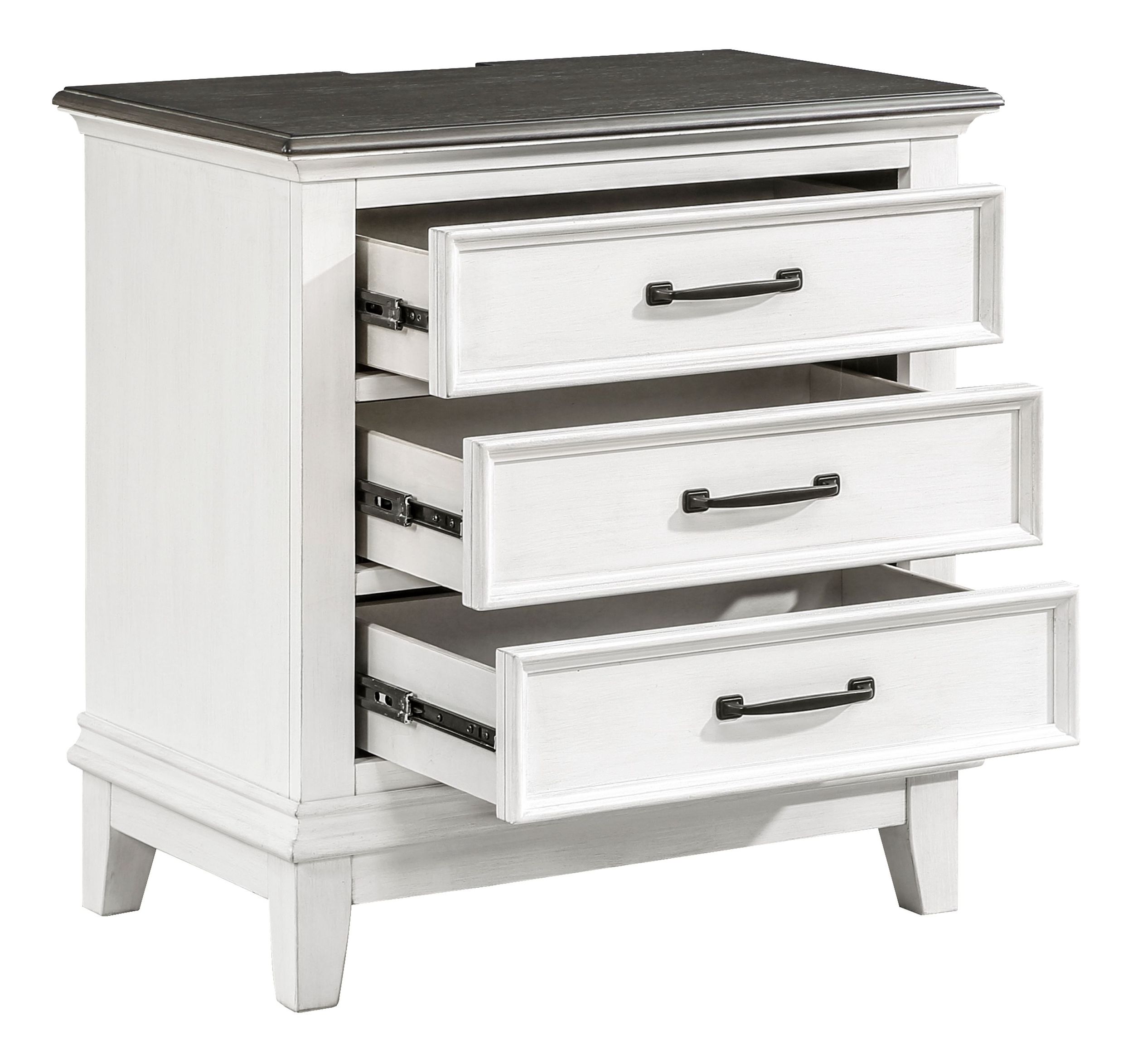 Chesterton Wood 3-Drawer Night Stand