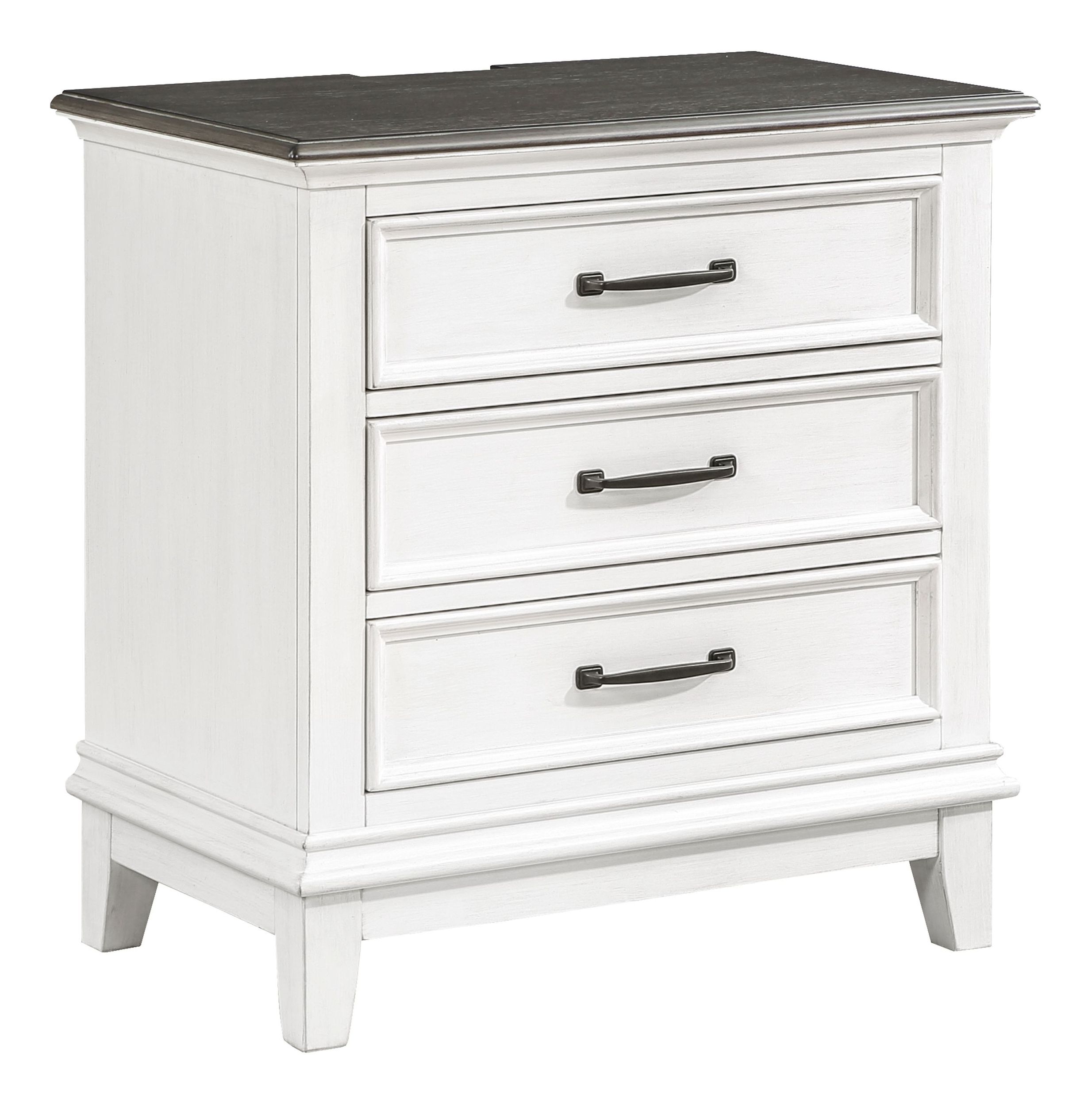 Chesterton Wood 3-Drawer Night Stand