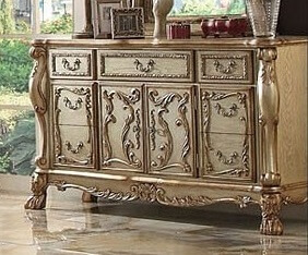 Dresden Dresser, Gold Patina by Acme Furniture