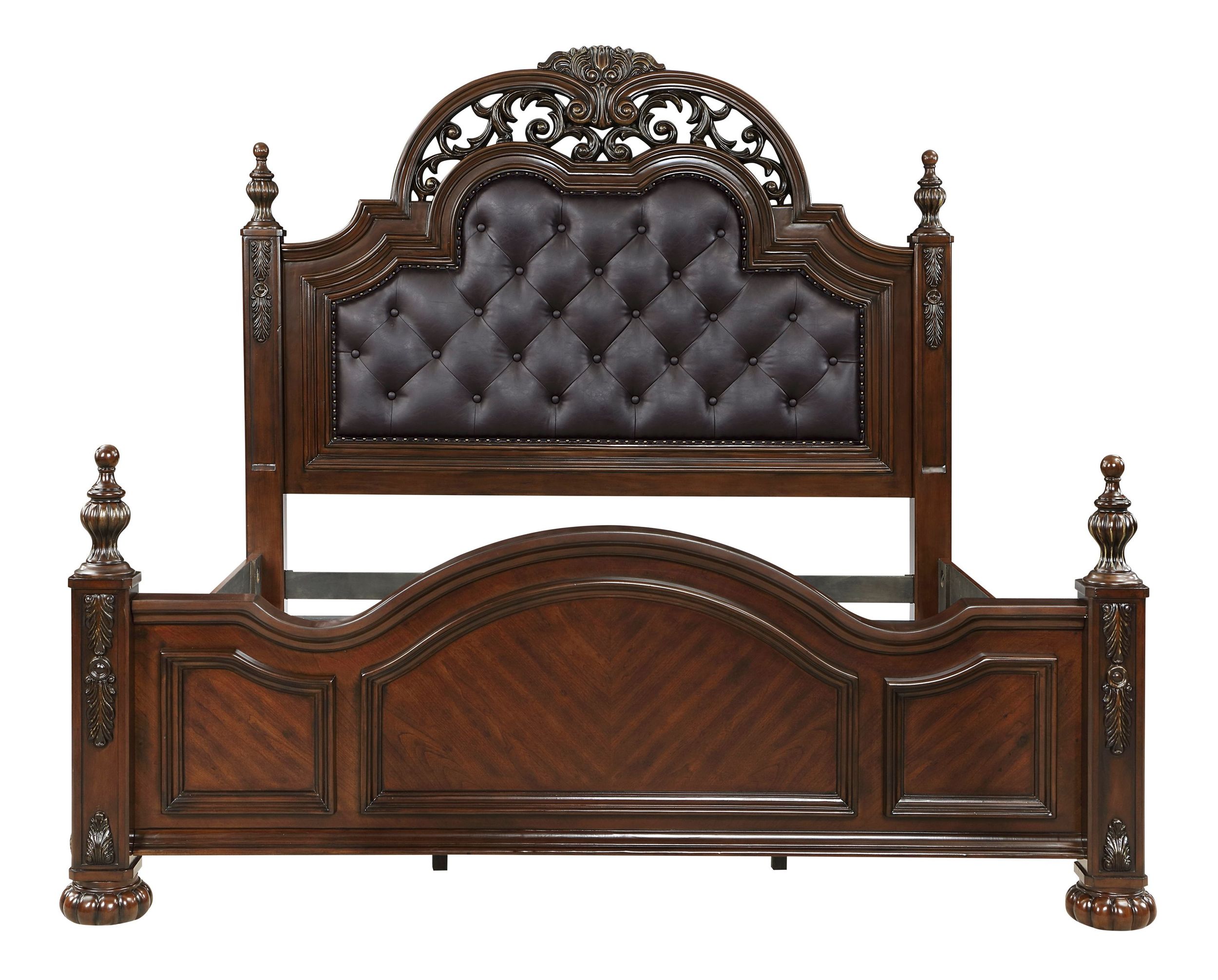 Adelina Wood/Wood Veneer Panel Bedroom Set