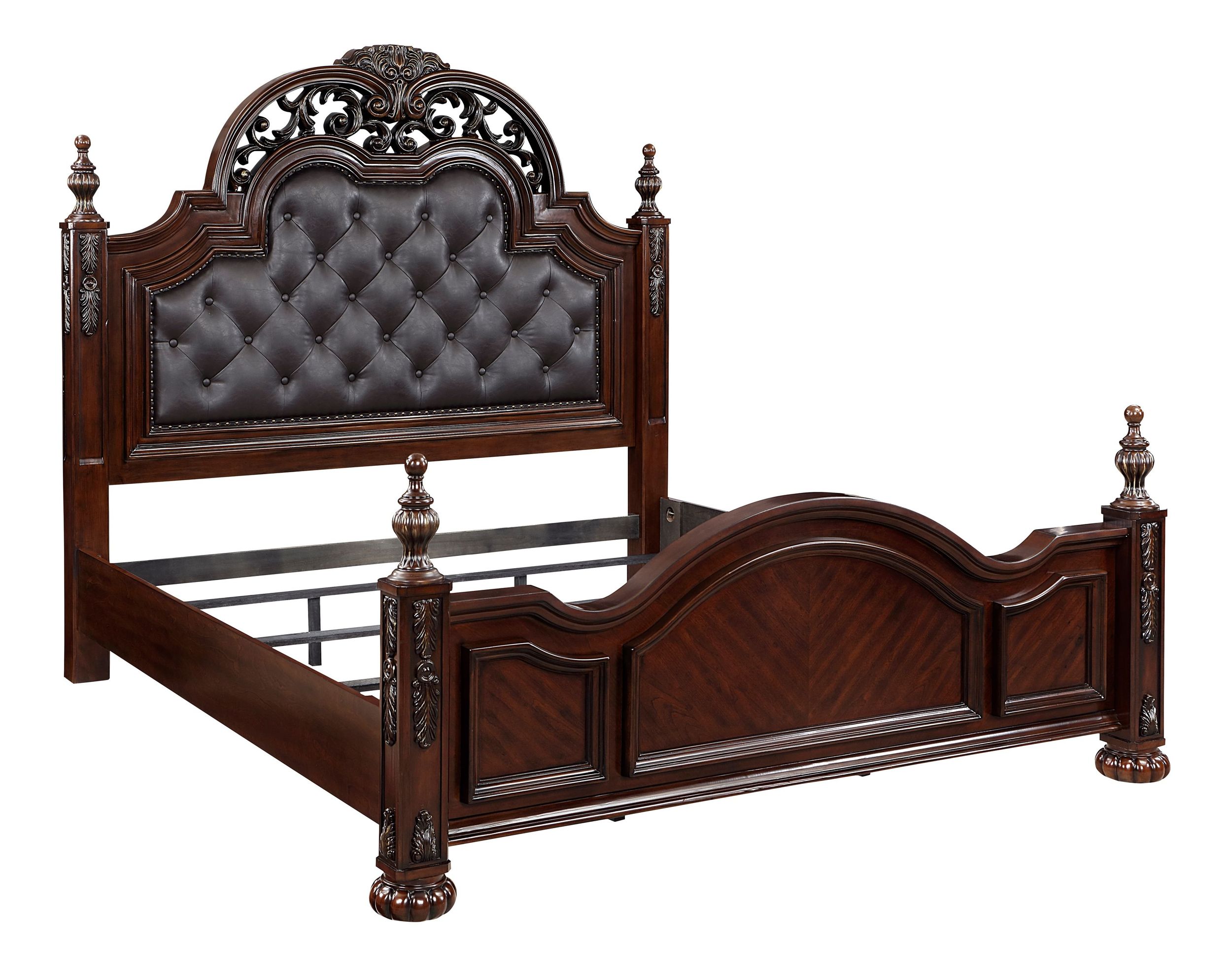 Adelina Wood/Wood Veneer Panel Bedroom Set