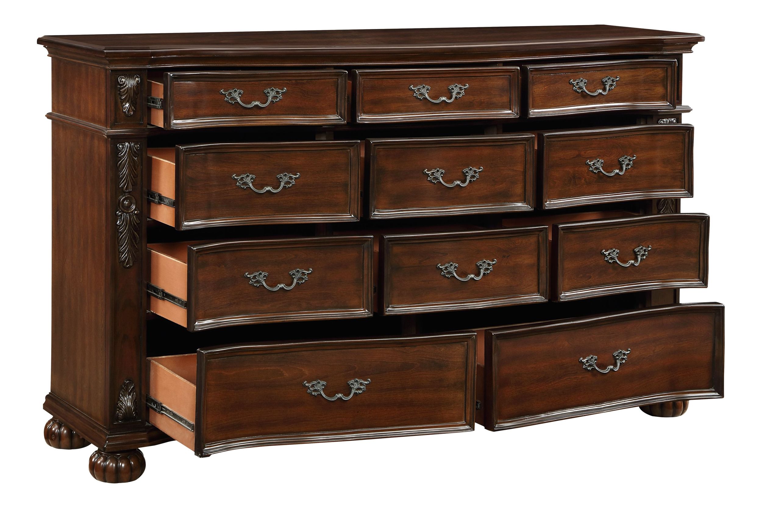 Adelina Wood/Wood Veneer Panel Bedroom Set