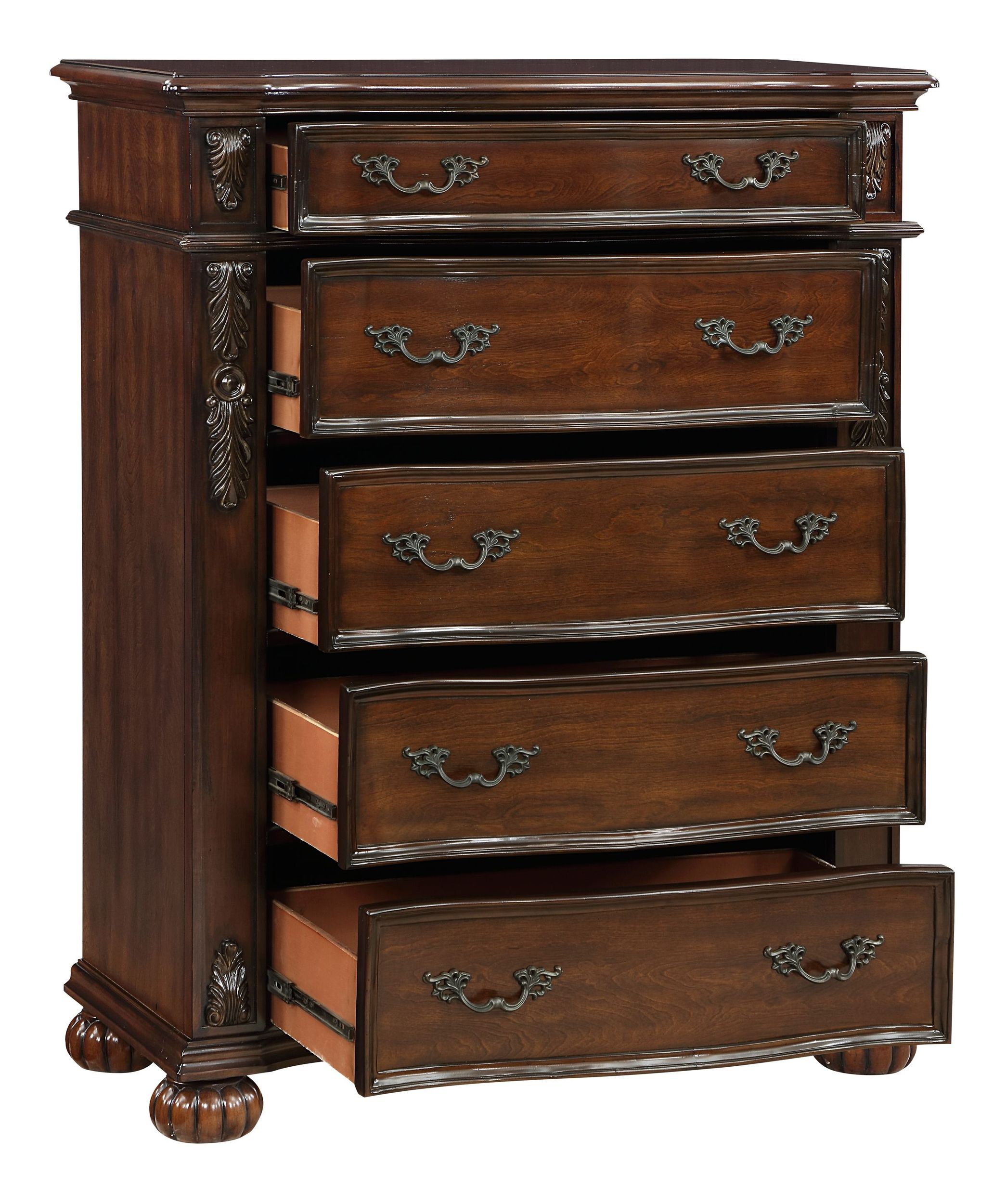 Adelina Wood/Wood Veneer 5-Drawer Chest
