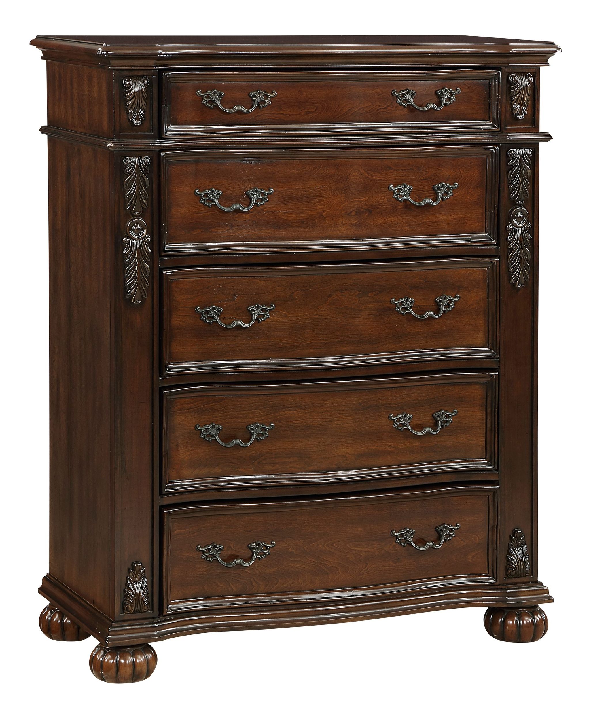Adelina Wood/Wood Veneer 5-Drawer Chest