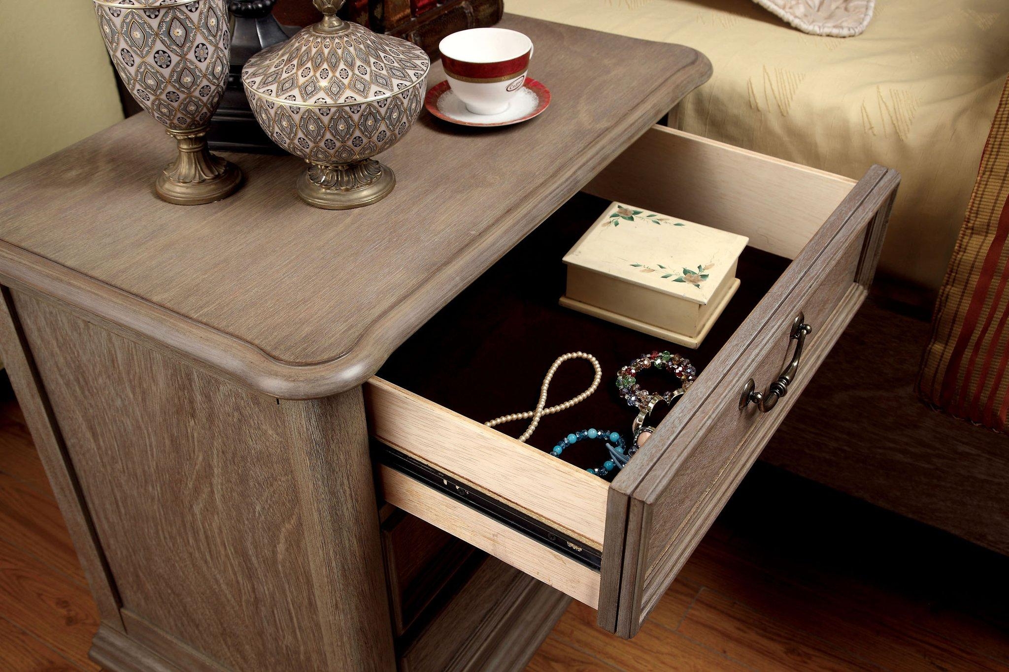 Belgrade Fabric/Wood Panel Bedroom Set