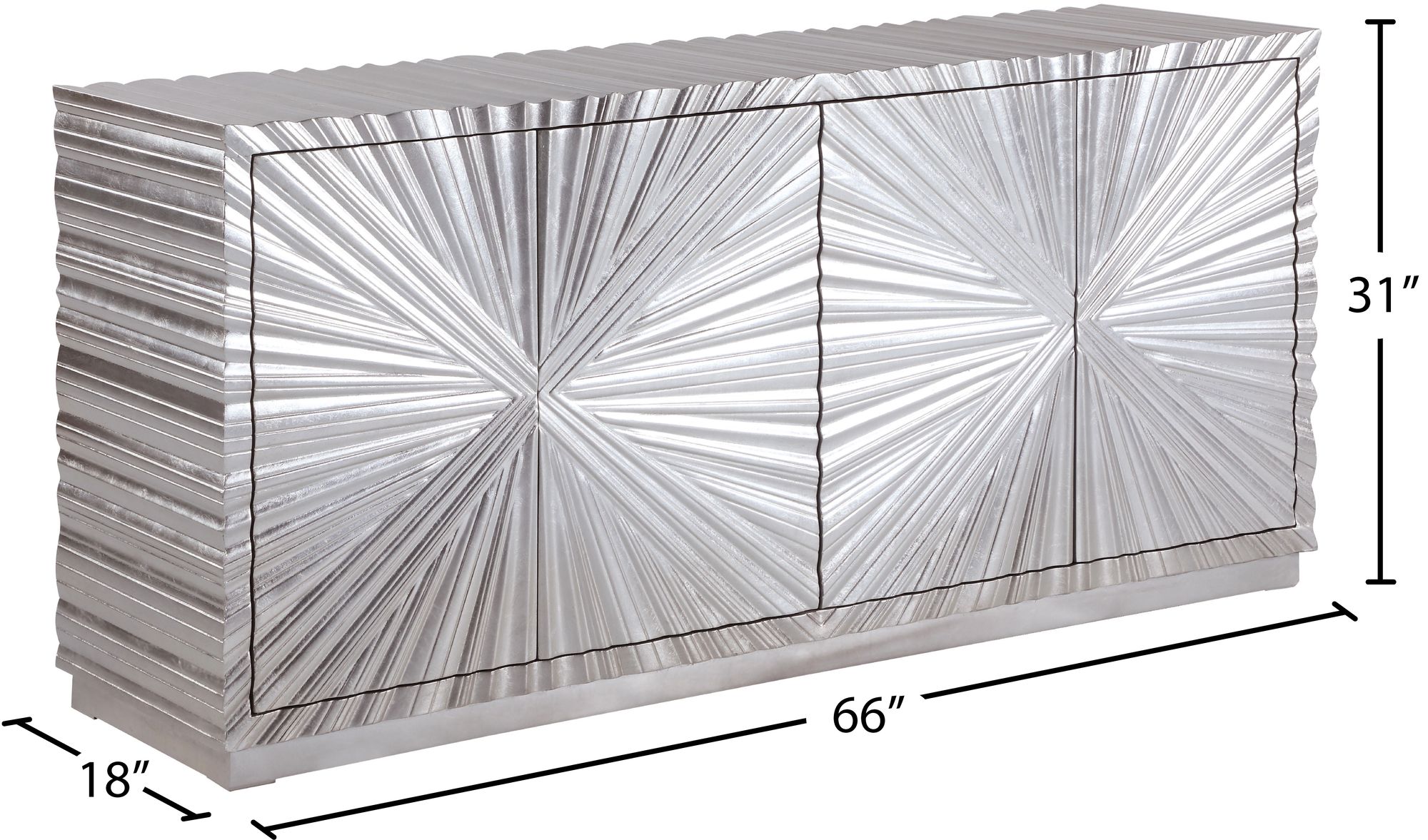 Silverton 2-Door Wood Veneer Sideboard 