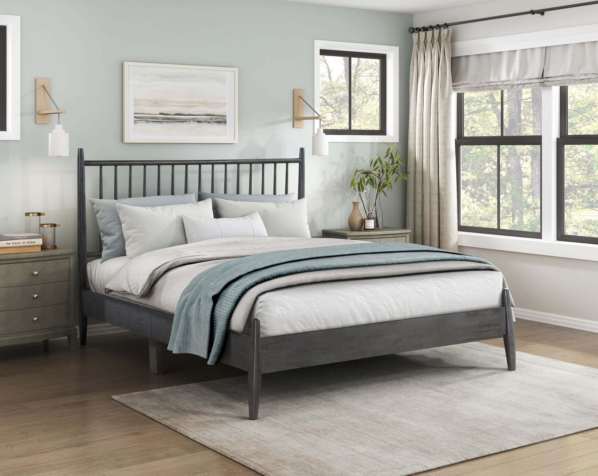 Brickell Wood Queen Platform Bed
