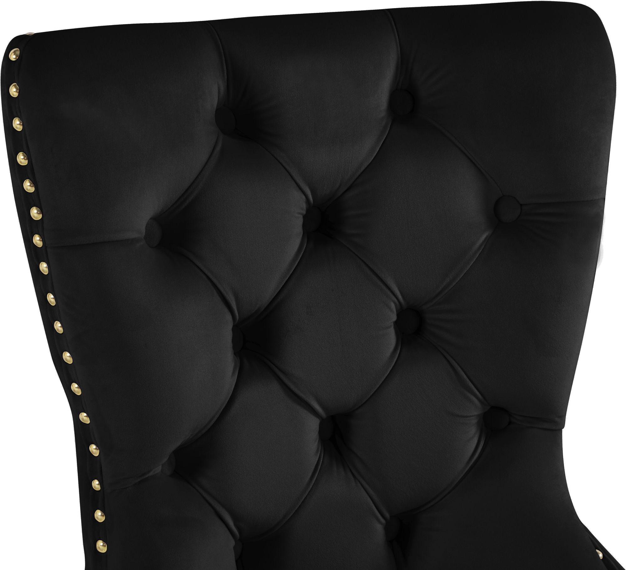 Carmen Velvet Dining Chair with Metal Legs