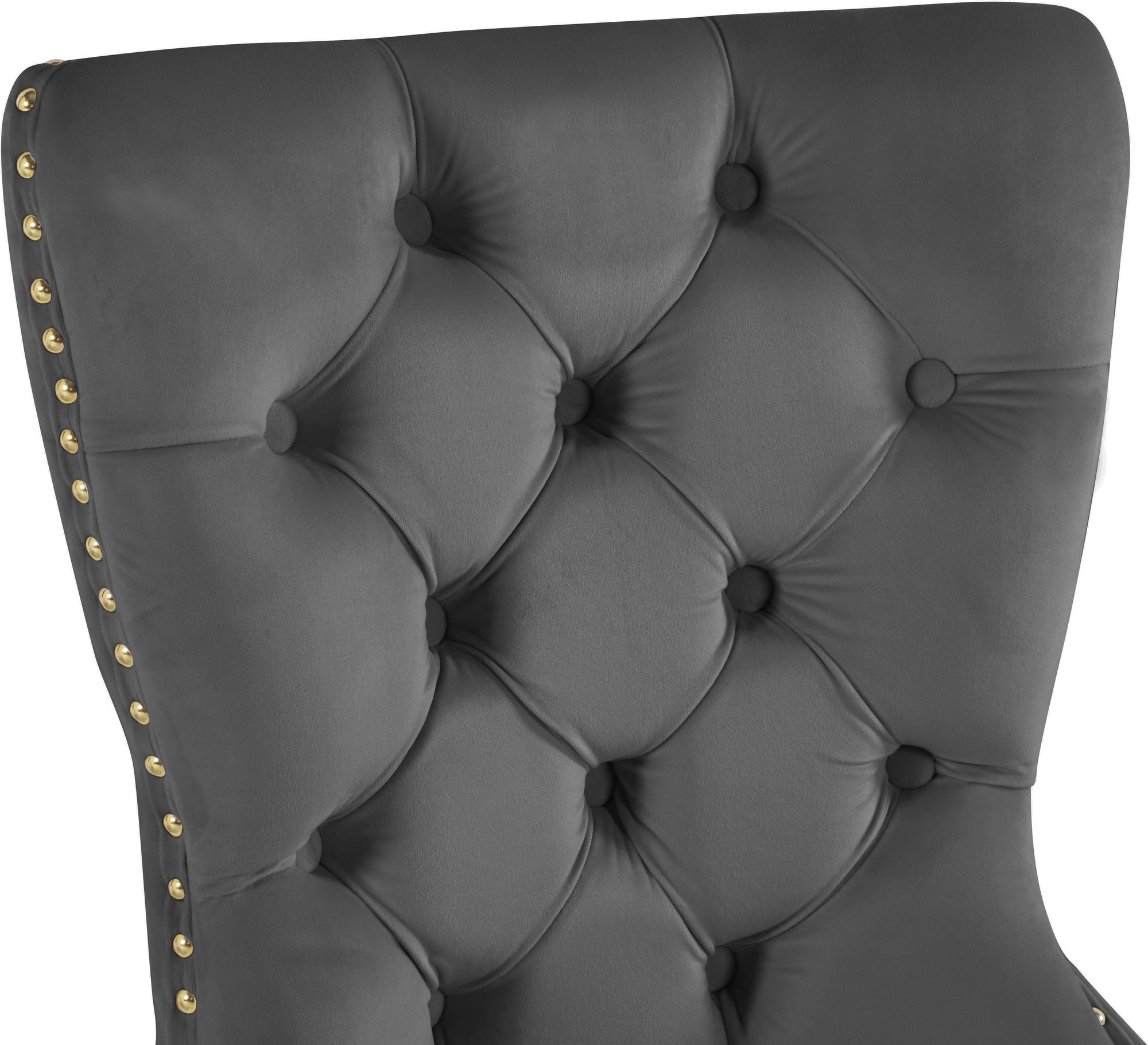 Carmen Velvet Dining Chair with Metal Legs