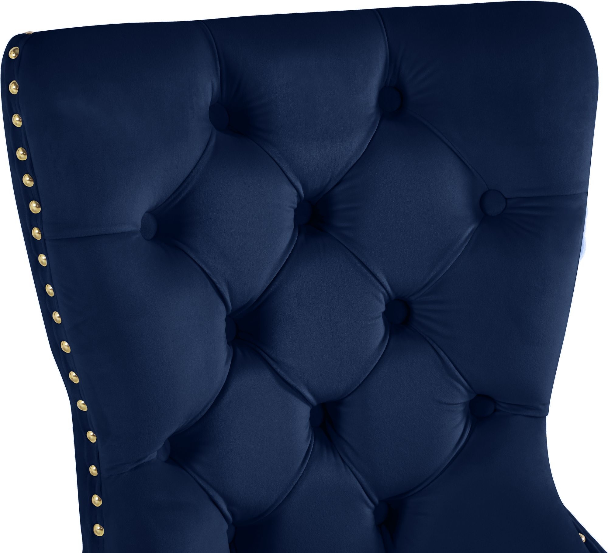 Carmen Velvet Dining Chair with Metal Legs
