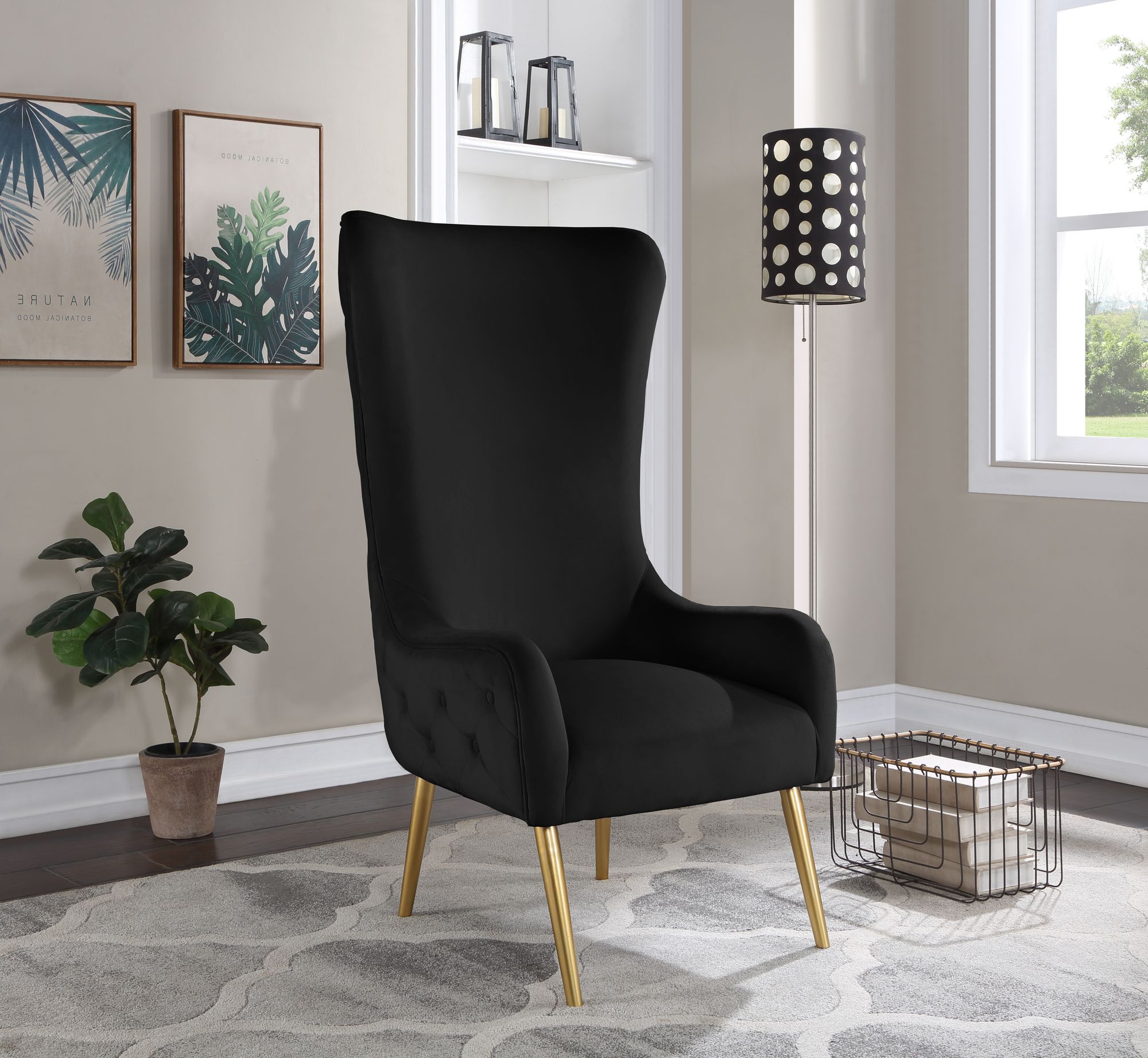 Alexander Velvet Accent Chair