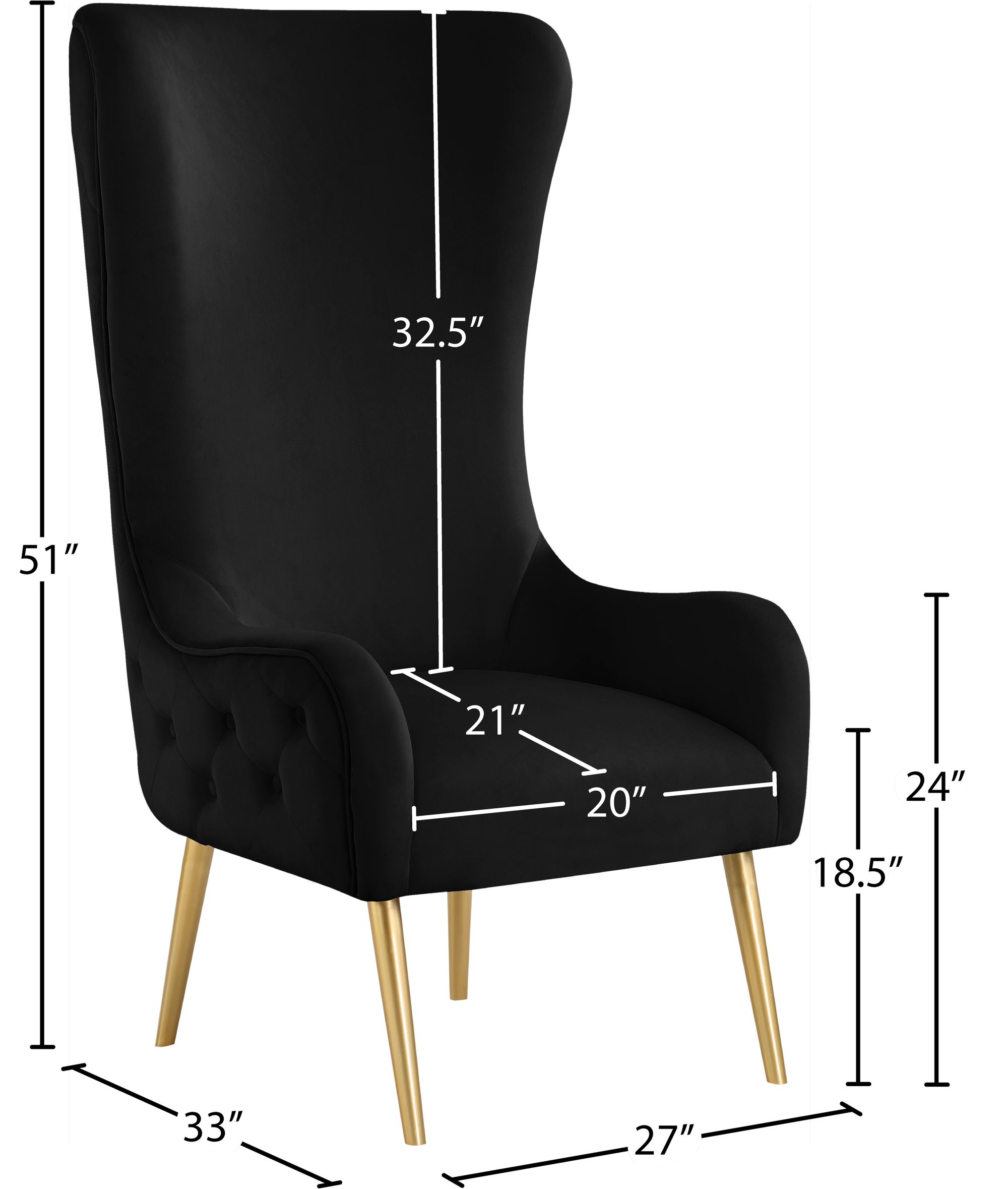 Alexander Velvet Accent Chair