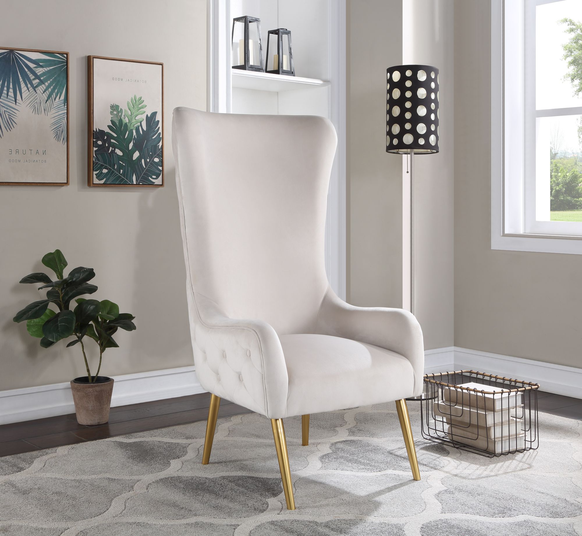Alexander Velvet Accent Chair