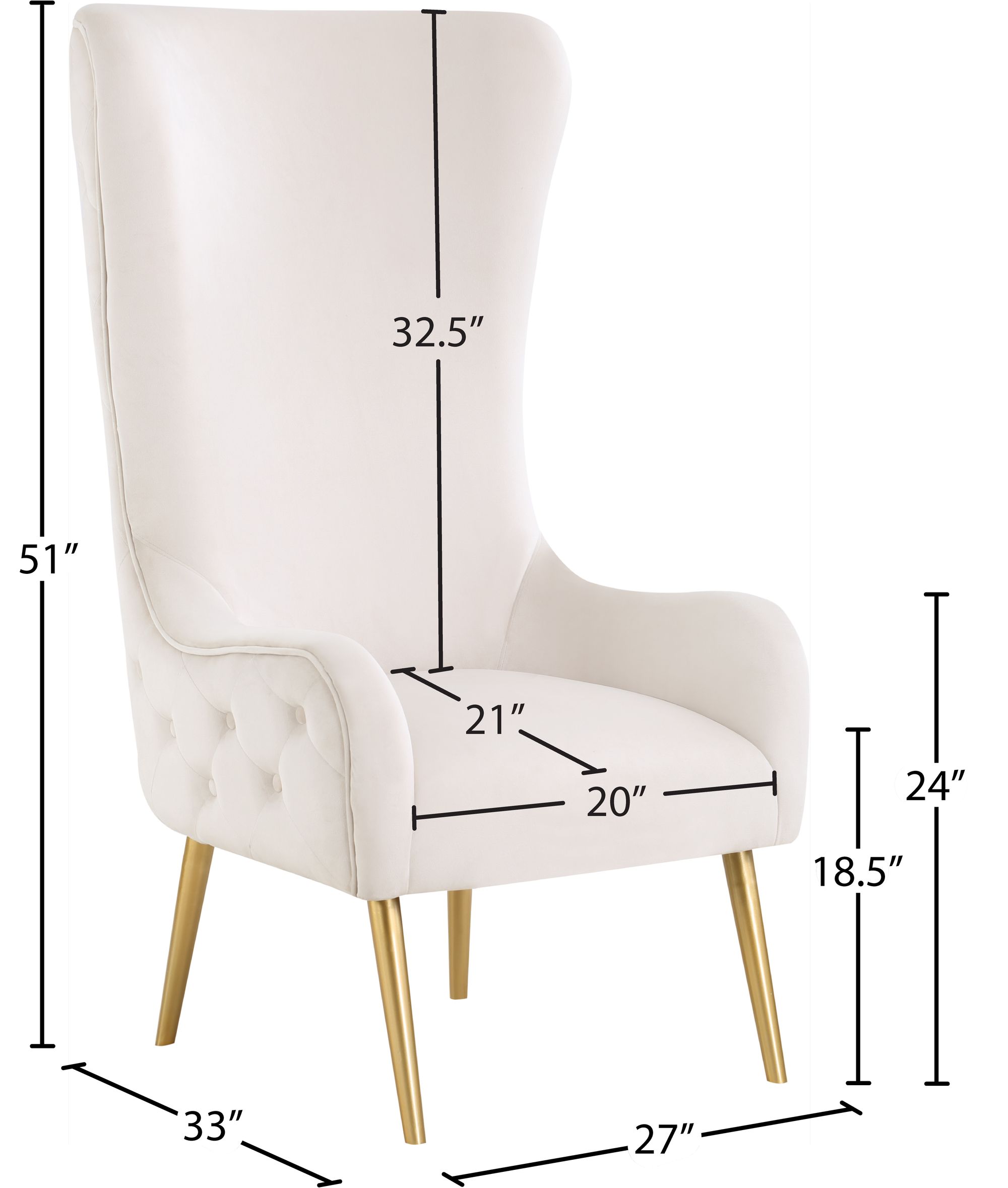 Alexander Velvet Accent Chair