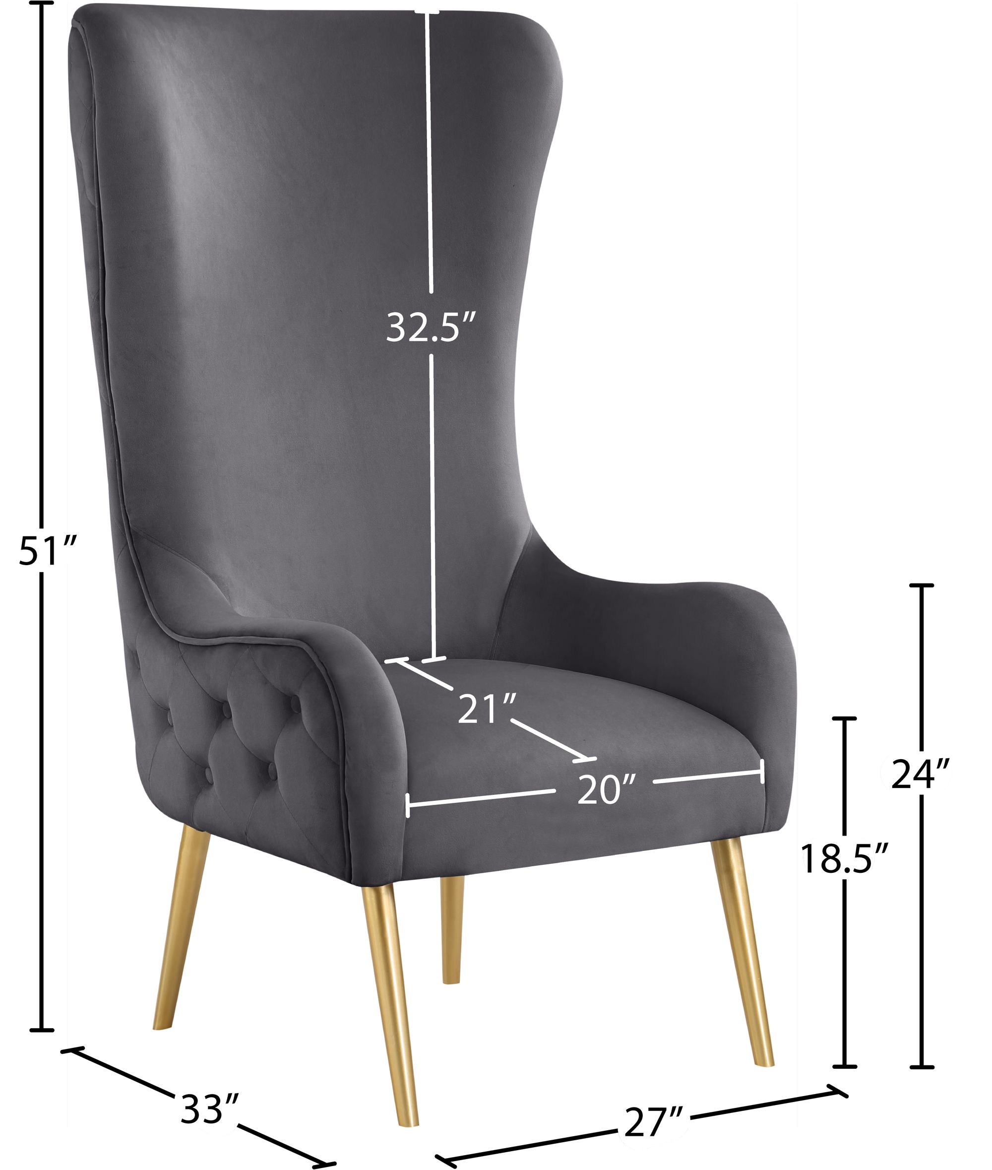 Alexander Velvet Accent Chair