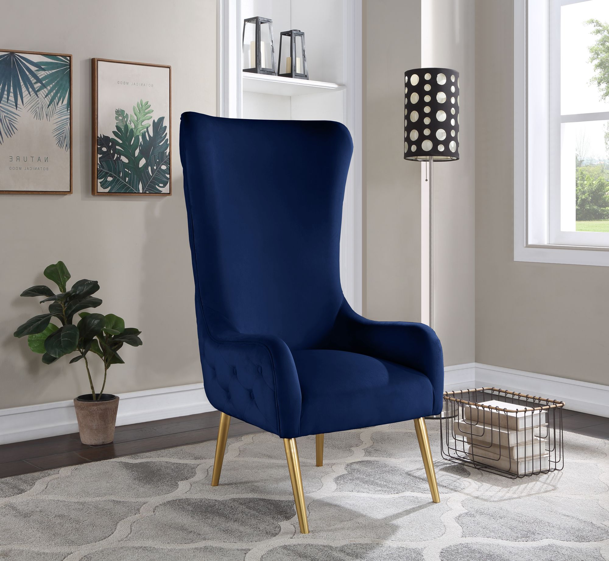 Alexander Velvet Accent Chair