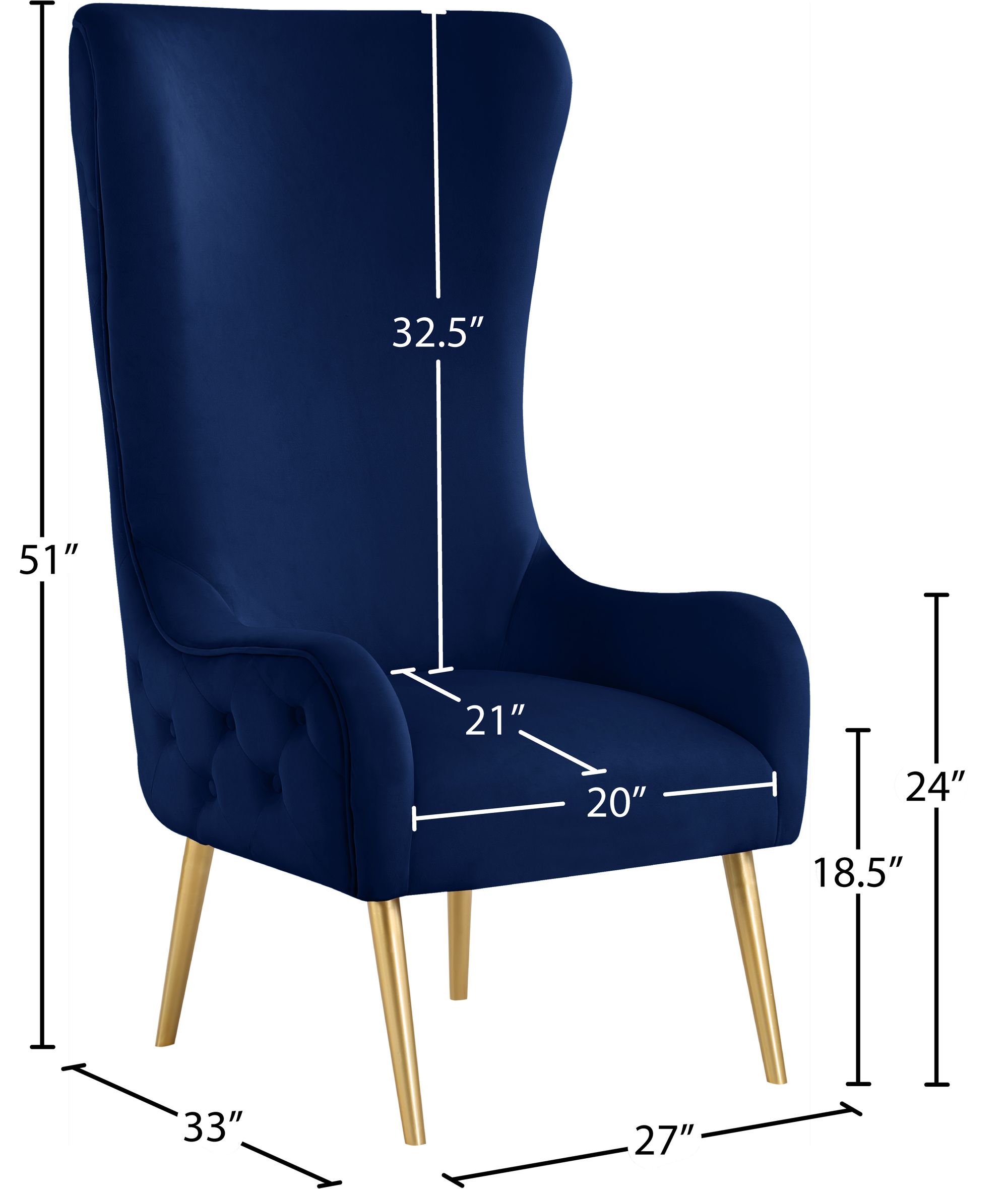 Alexander Velvet Accent Chair