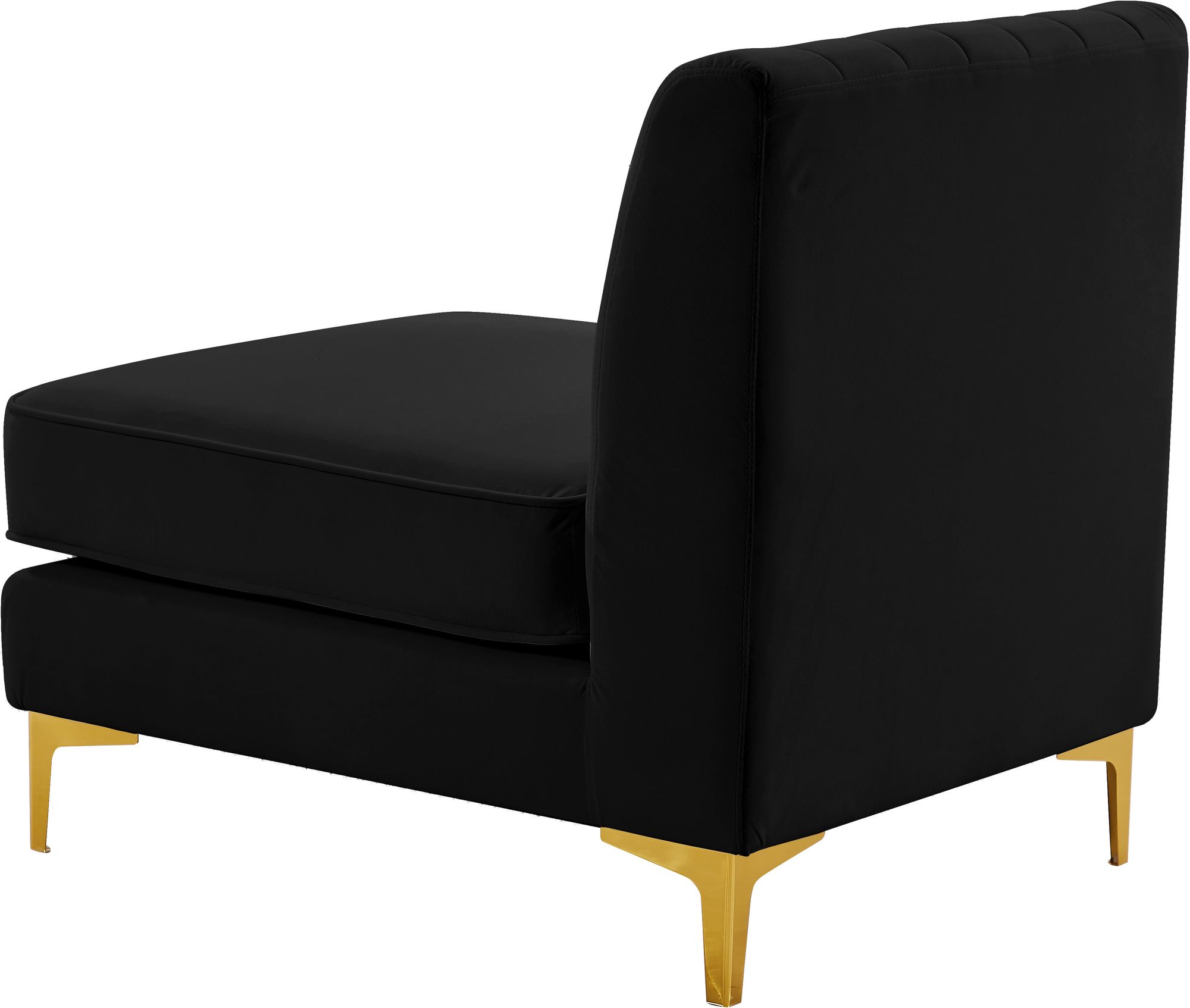 Alina Velvet Modular Armless Chair