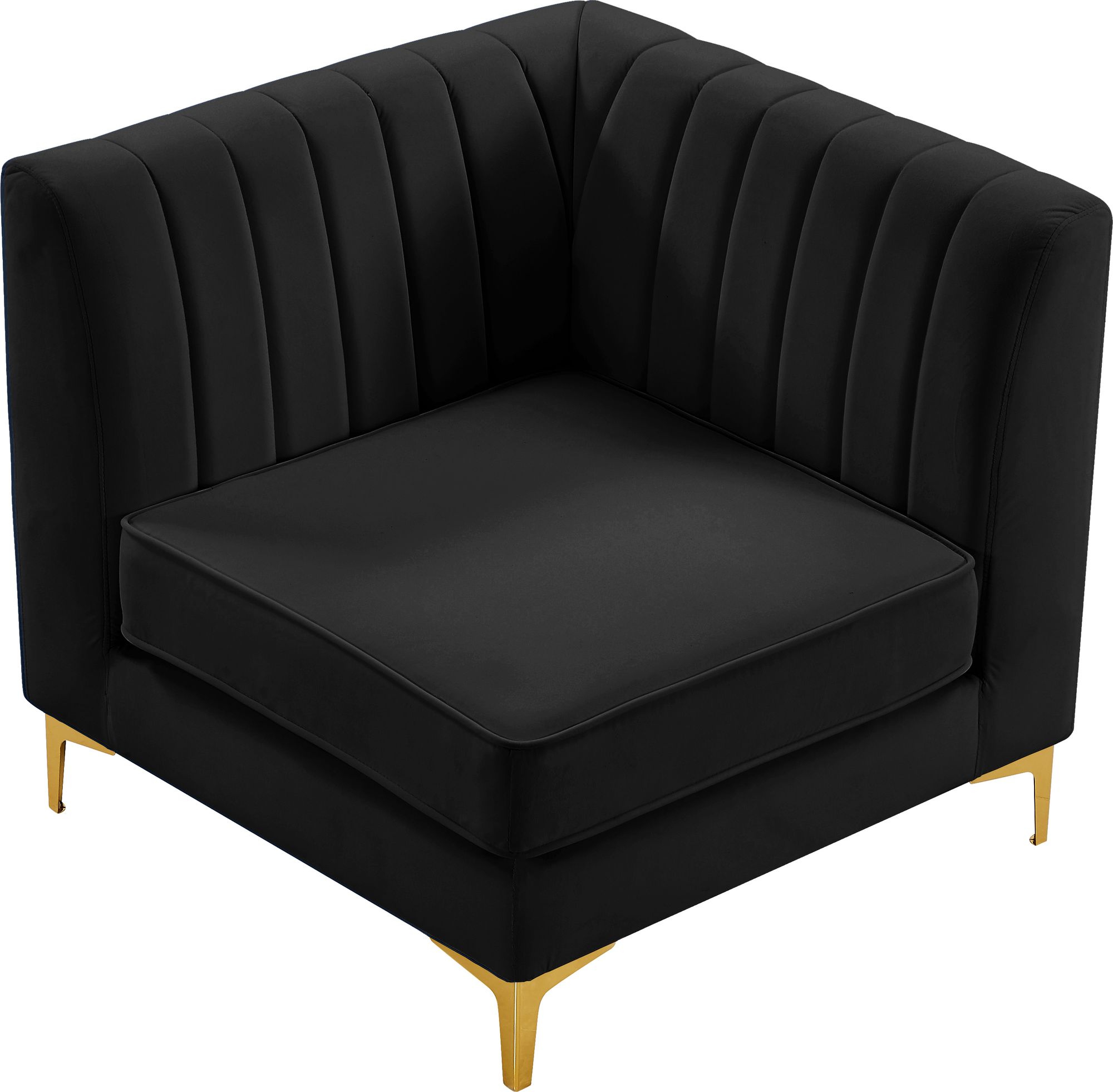 Alina Velvet Modular Corner Chair