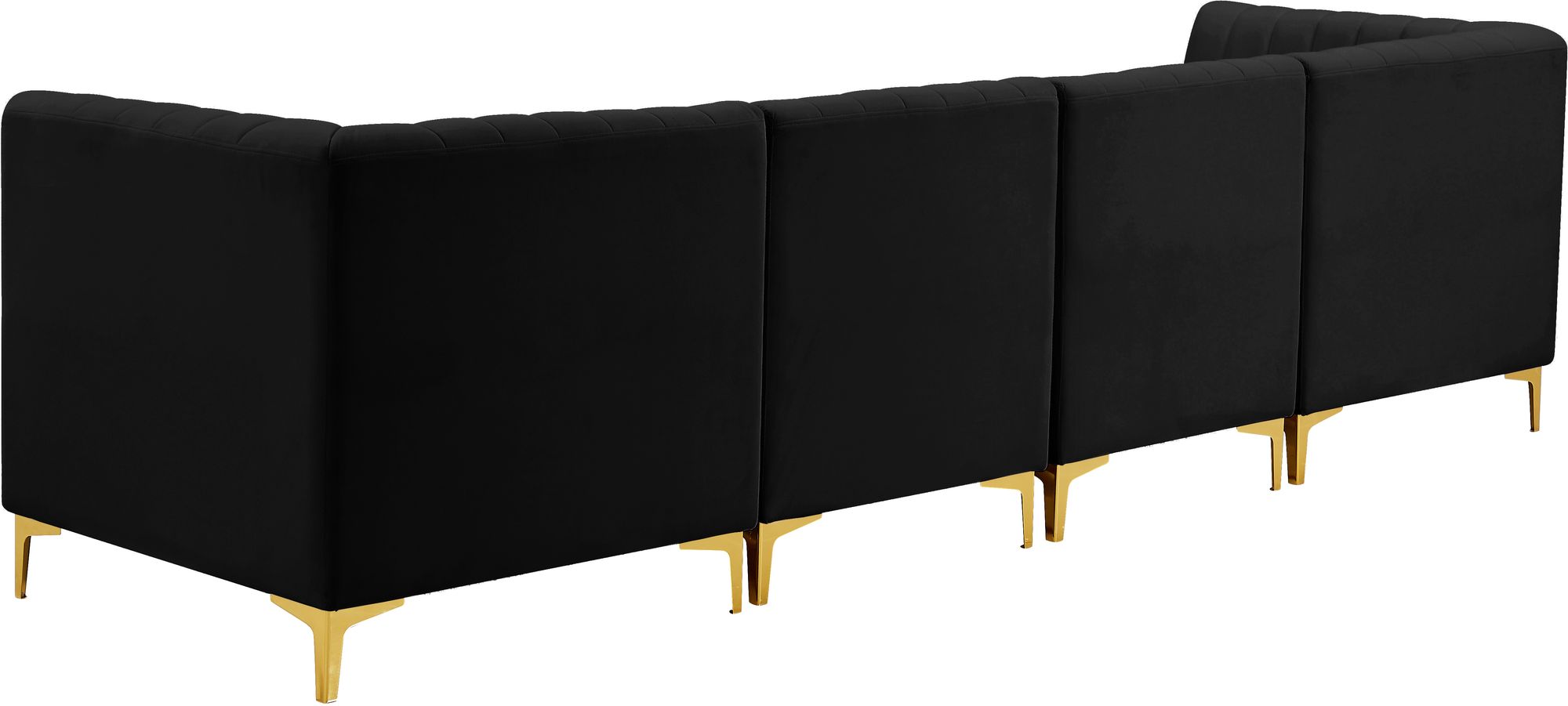 Alina 119" Velvet Modular Sofa