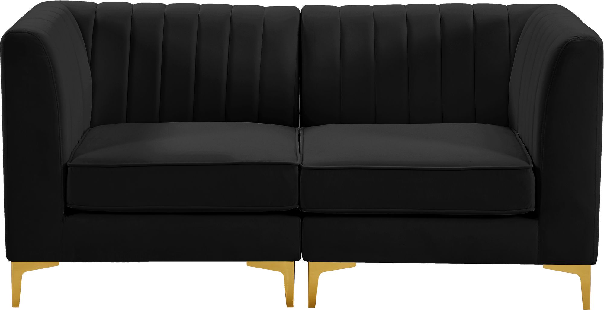 Alina 67" Velvet Modular Sofa