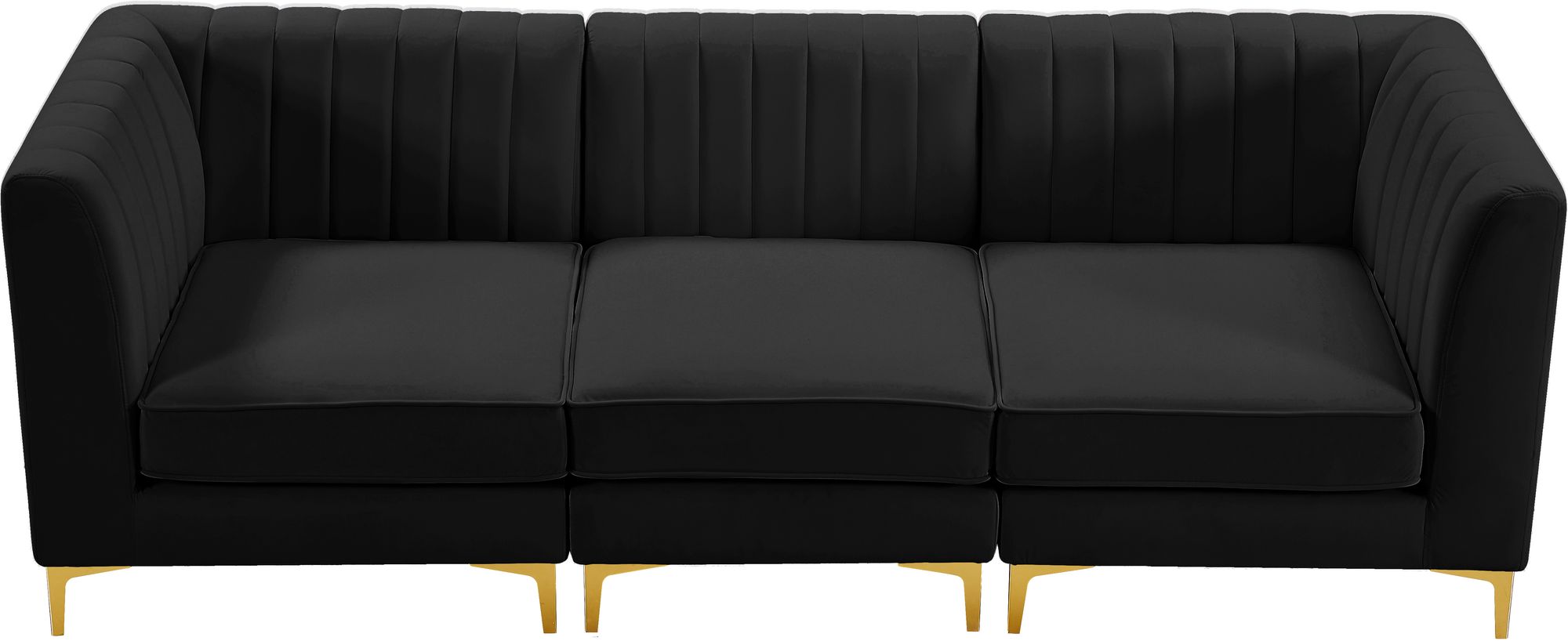 Alina 93" Velvet Modular Sofa