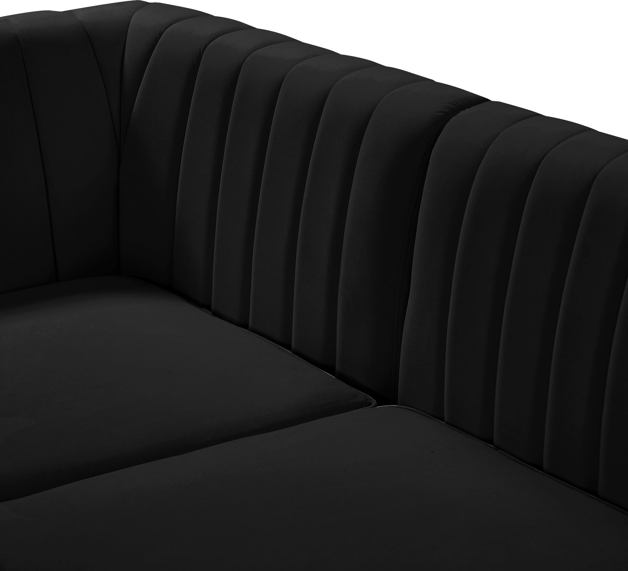 Alina 119" x 93" 8-Piece Velvet Modular Sectional